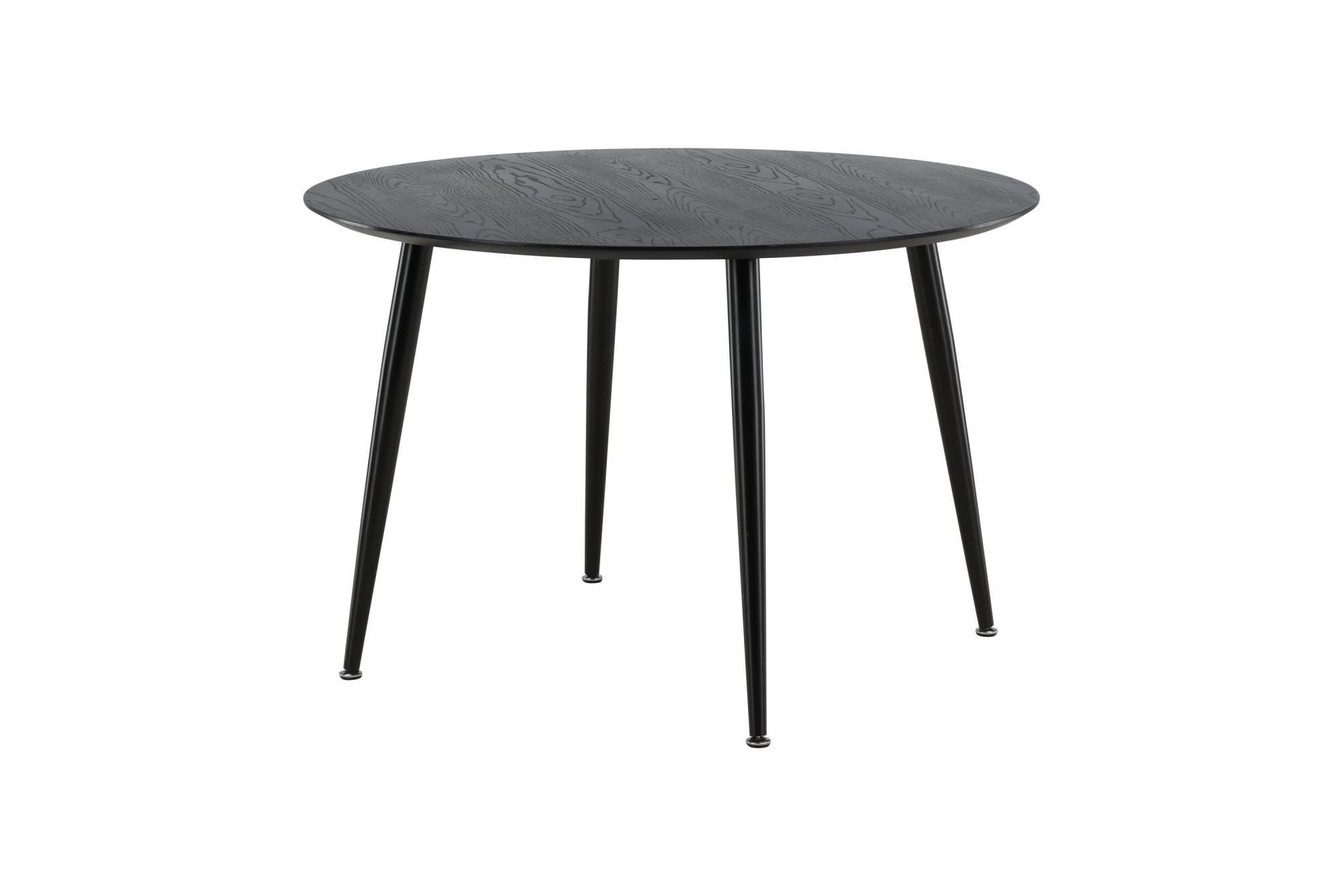 Venture Home Esstisch »Dipp, runder Esstisch mit Messingdetails, Ø 115 cm« Esszimmertisch, MDF, Holzfurnier-Optik, Metallbeine, rund, modern