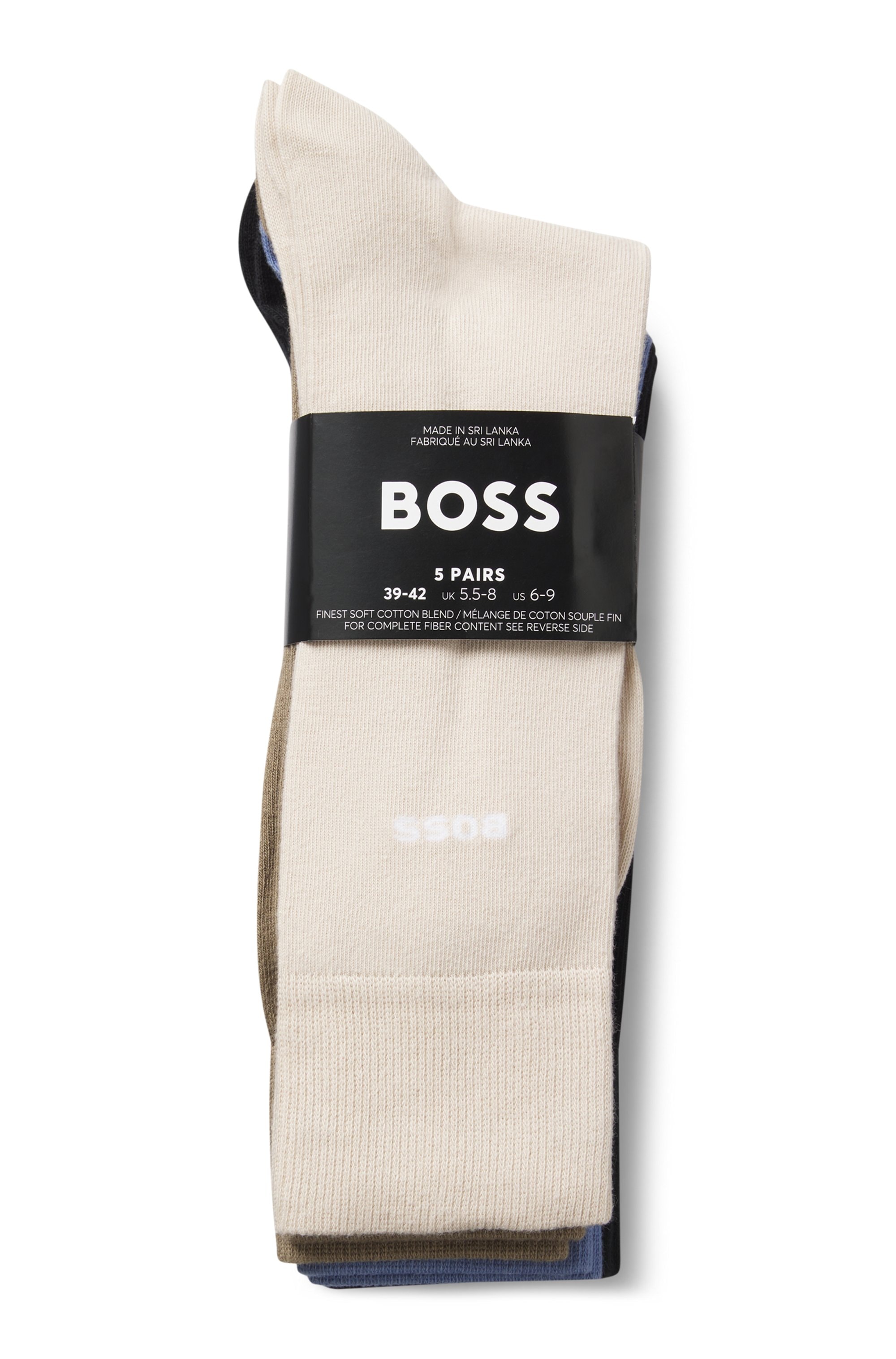 BOSS Socken »5P Uni Color CC« 5 Paar tlg. in klassischer Unifarbe