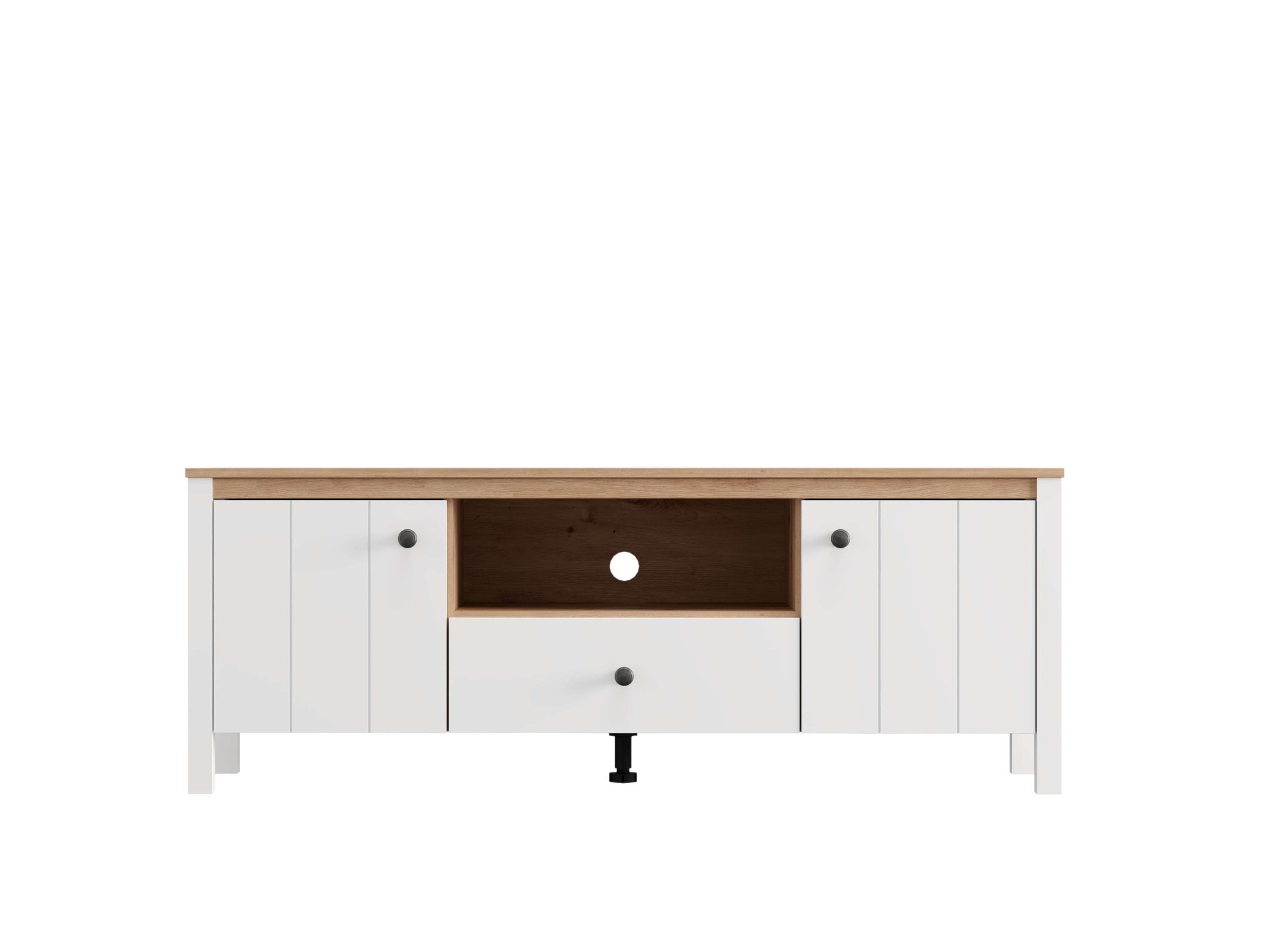 Home affaire Table basse »BEDFORD, TV-Board, TV-Kommode, TV-Schrank, TV-Unterschrank, TV-Möbel« Profil MDF 2D recouvert, marquage à chaud