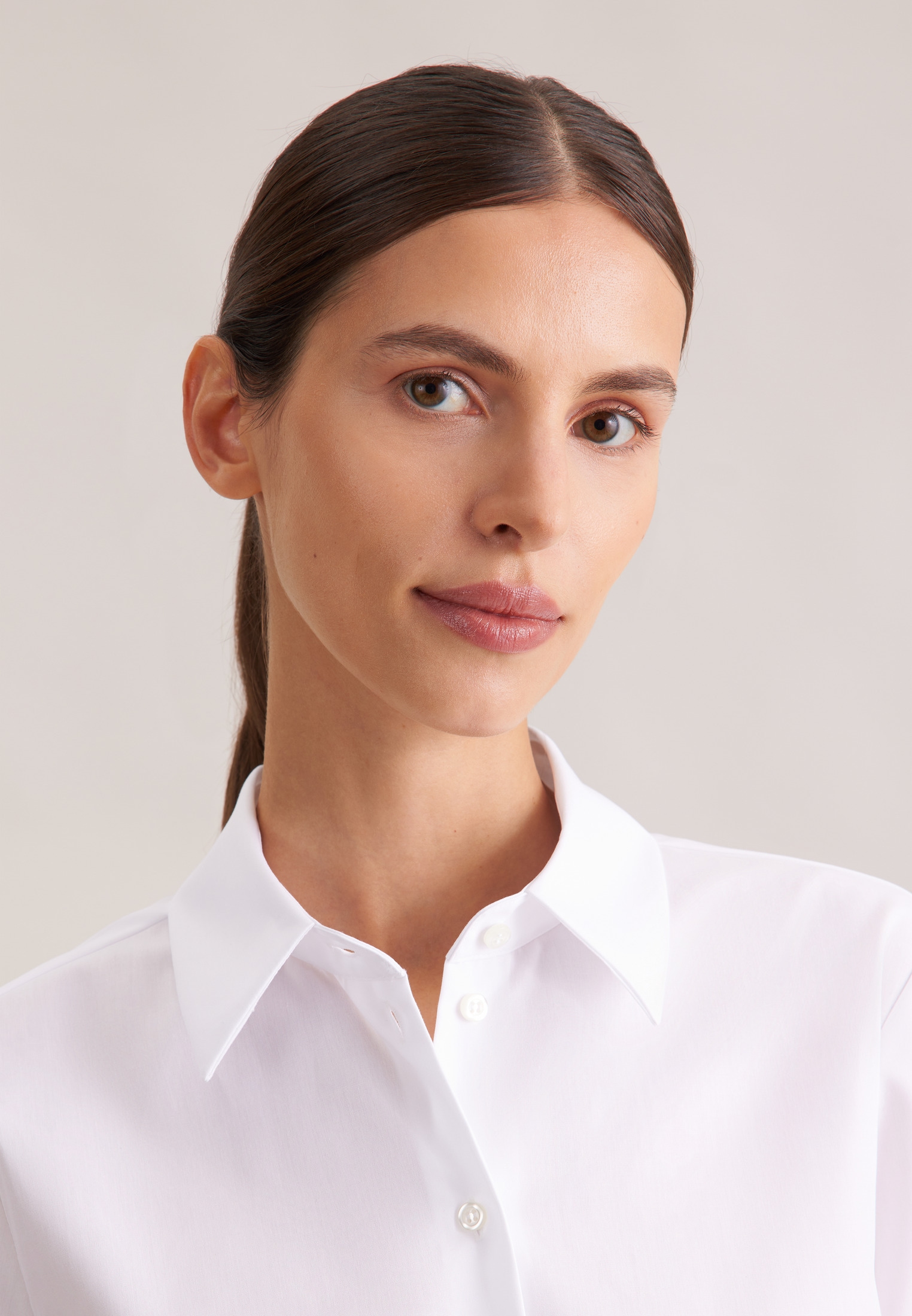 seidensticker Blouse chemise »Schwarze Rose« 1/2 Kragen Uni