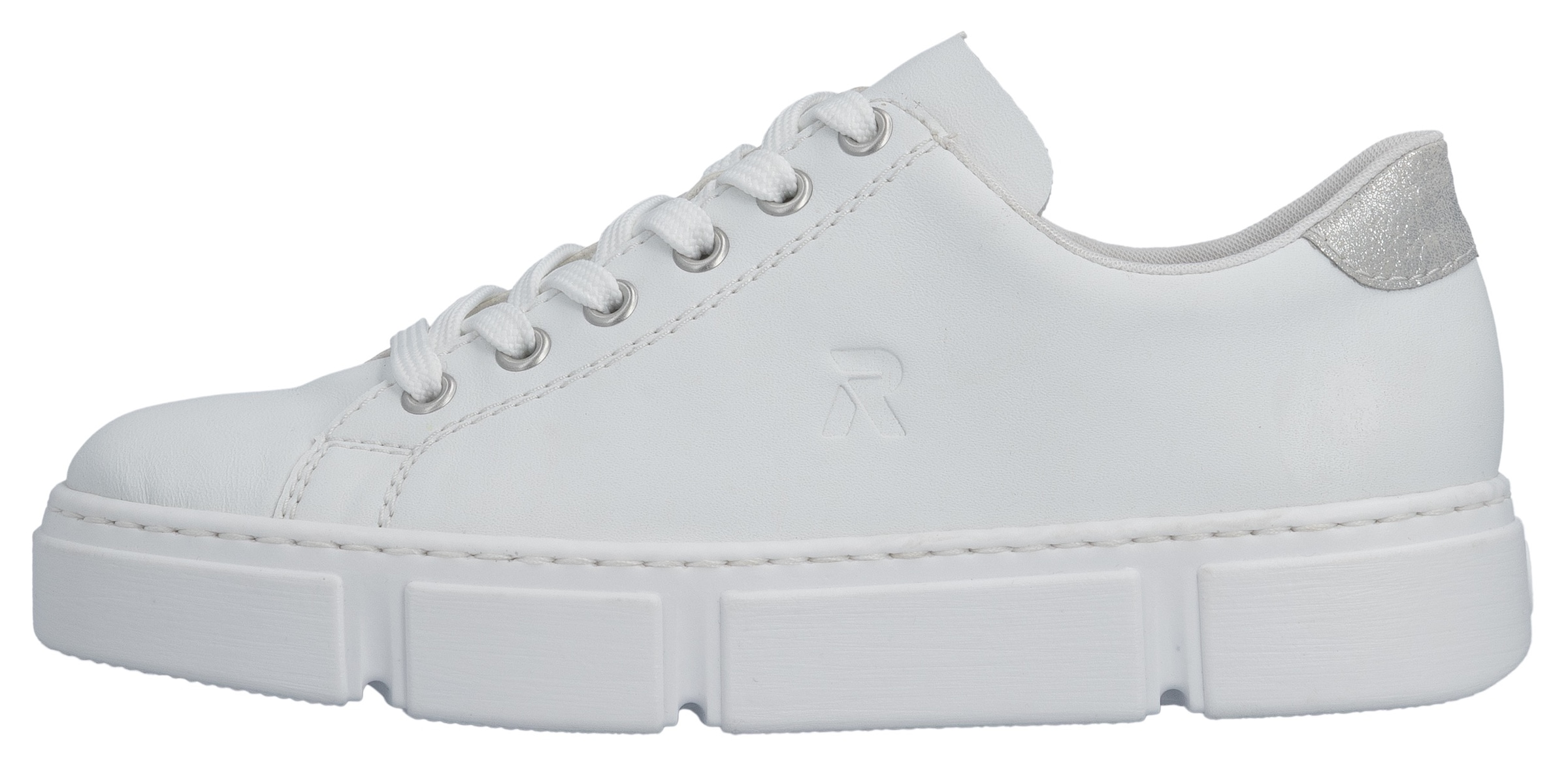 Rieker Baskets à plateforme  in monochromer Optik, Freizeitschuh, Halbschuh, Schnürschuh