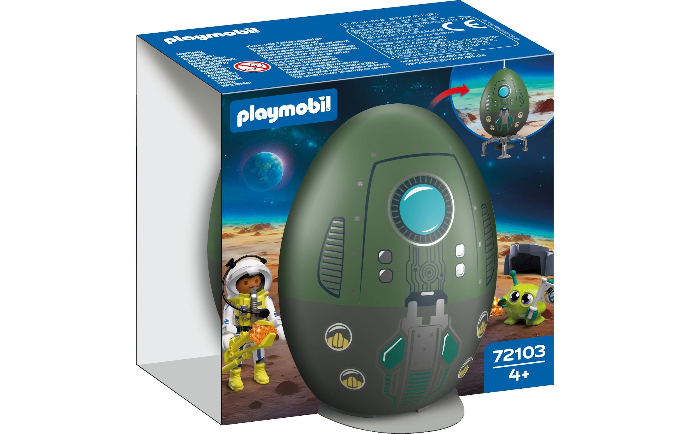 Playmobil® Konstruktions-Spielset »Spiel-Ei: Weltraum (72103), City Action«
