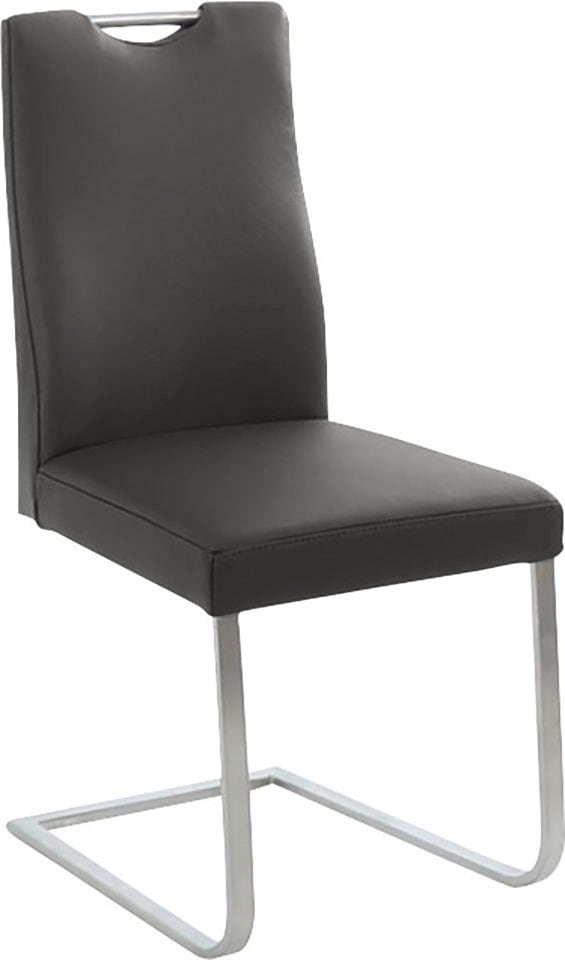 K+W Komfort & Wohnen Chaise cantilever »6194« () avec poignée pratique en haut du dossier, structure en acier inoxydable
