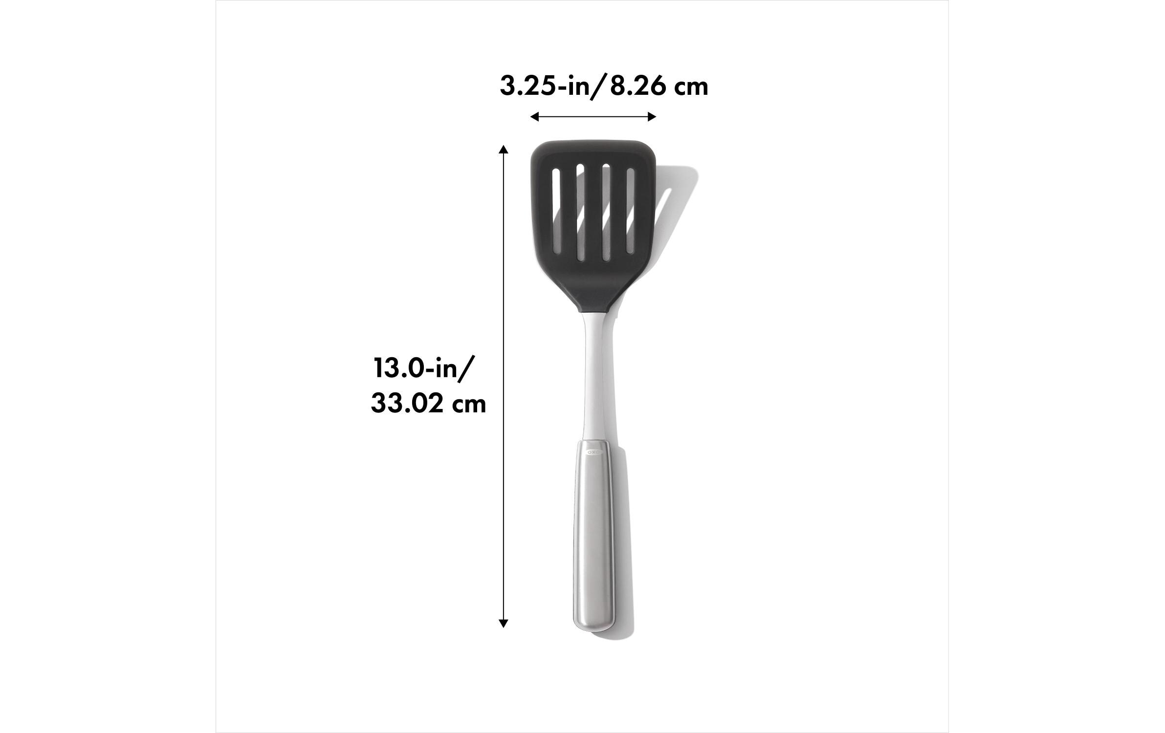 OXO Good Grips Pfannenwender »OXO Silicone Flexible Turner« der Kopf besteht aus hitzebeständigem Silikon
