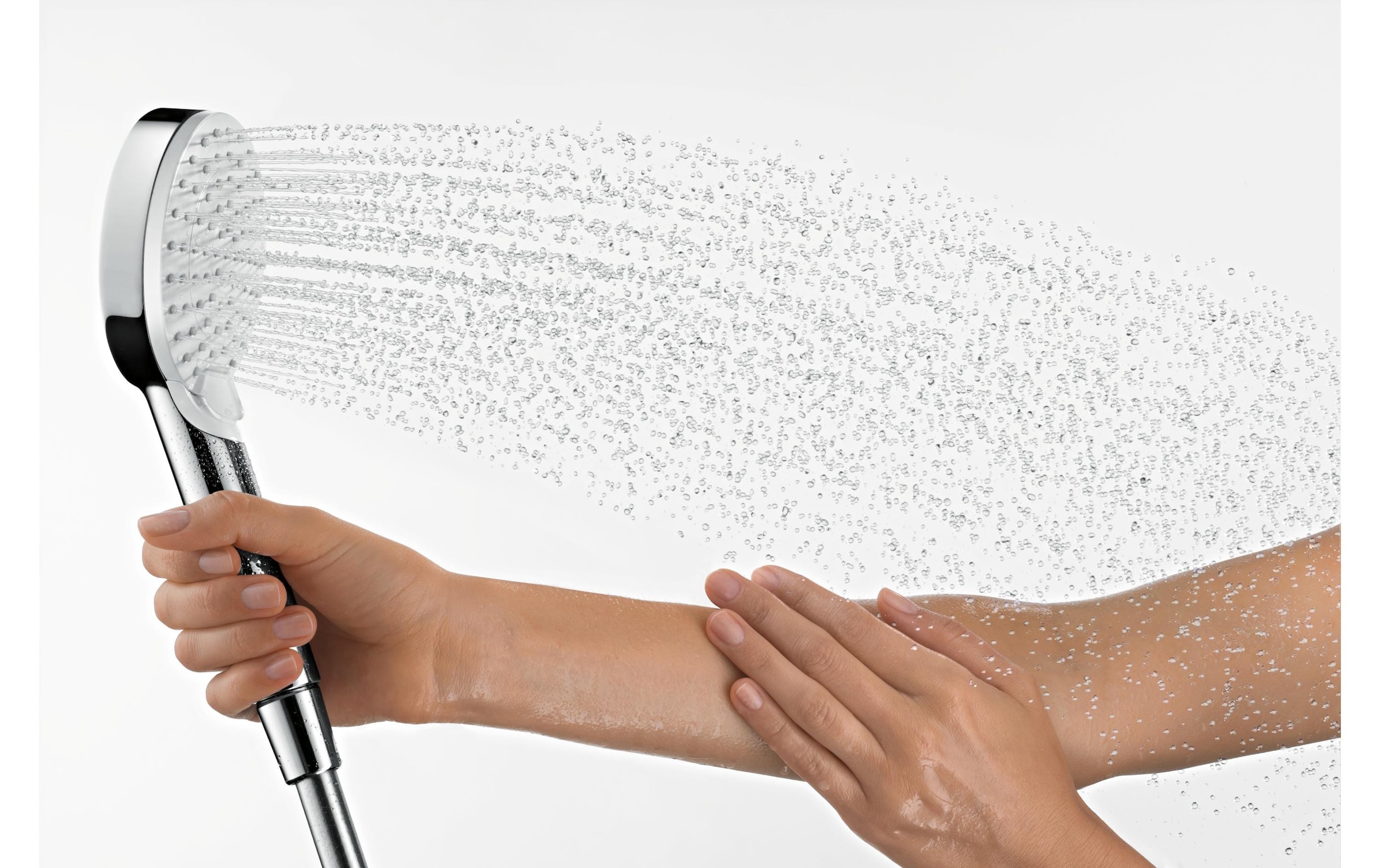 hansgrohe Handbrause »Crometta« 10cm, wassersparend 9 l/min Weiss/chrom