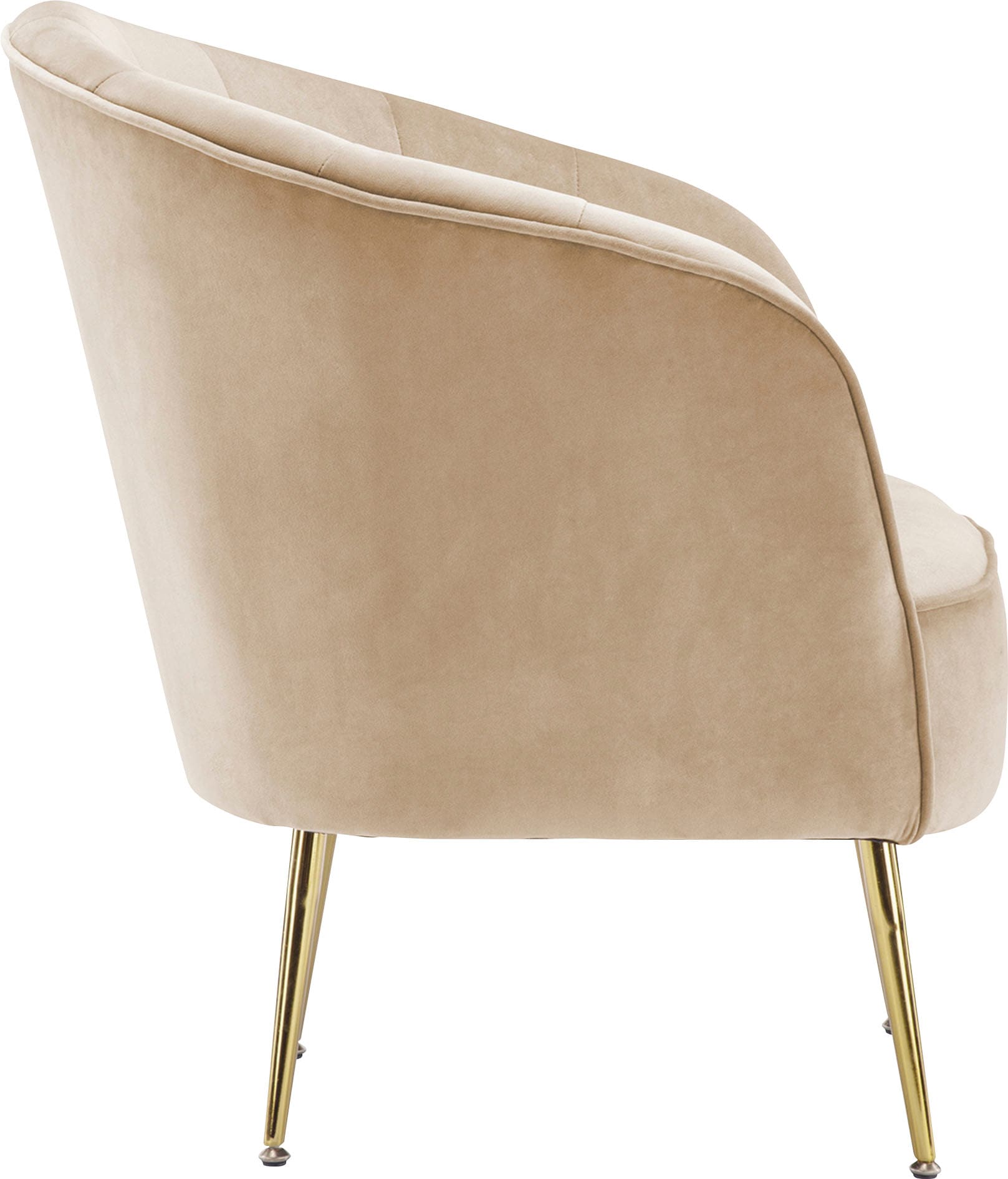 Kayoom Fauteuil »Poola 100, gemütlicher Cocktail-Sessel, edler Samtbezug« 1 cuis tlg. samtweich, gesteppt, gemütlich, tiefe Sitzhöhe von 79cm