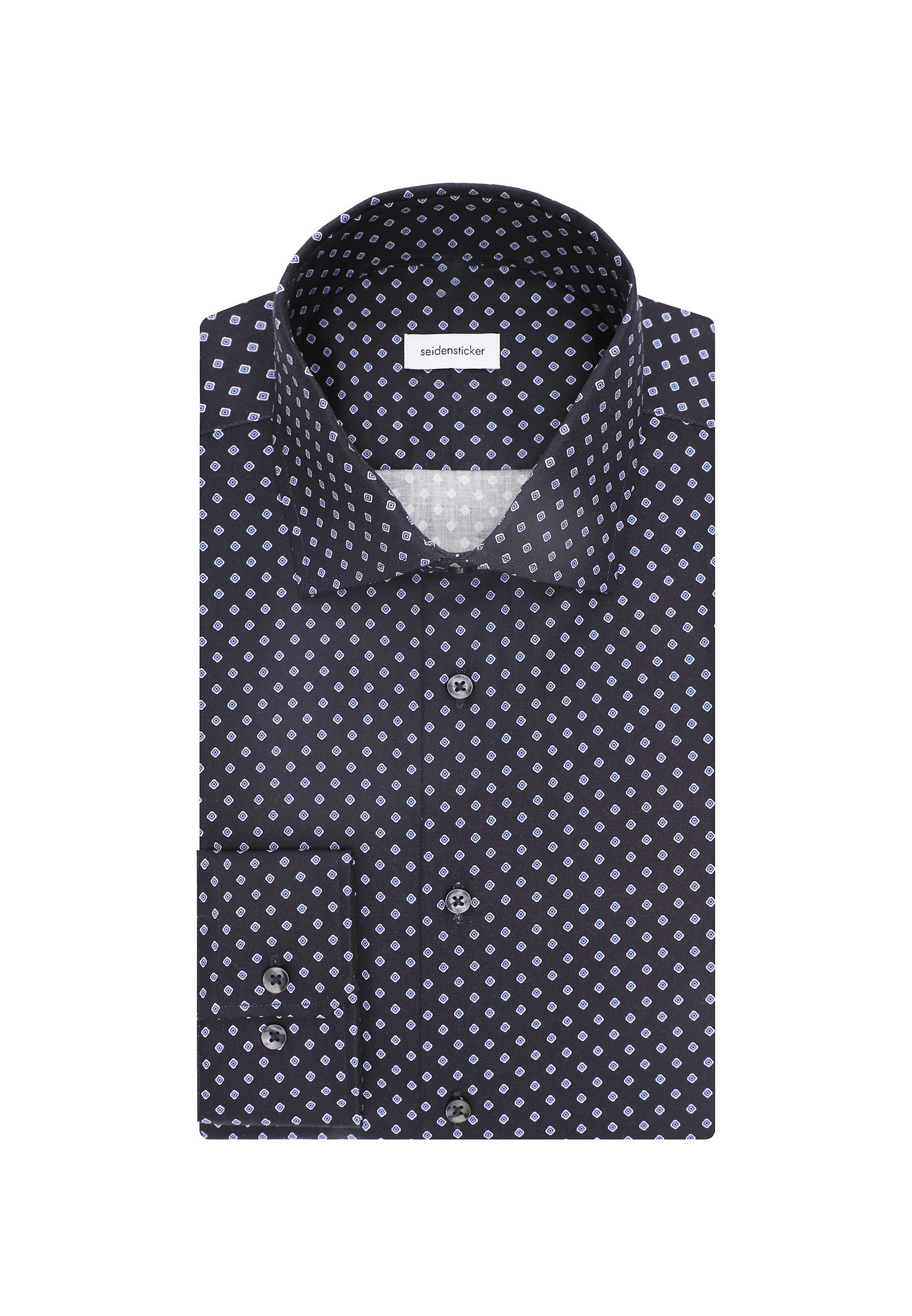 seidensticker Businesshemd »Slim«, Slim Langarm Kentkragen Druck
