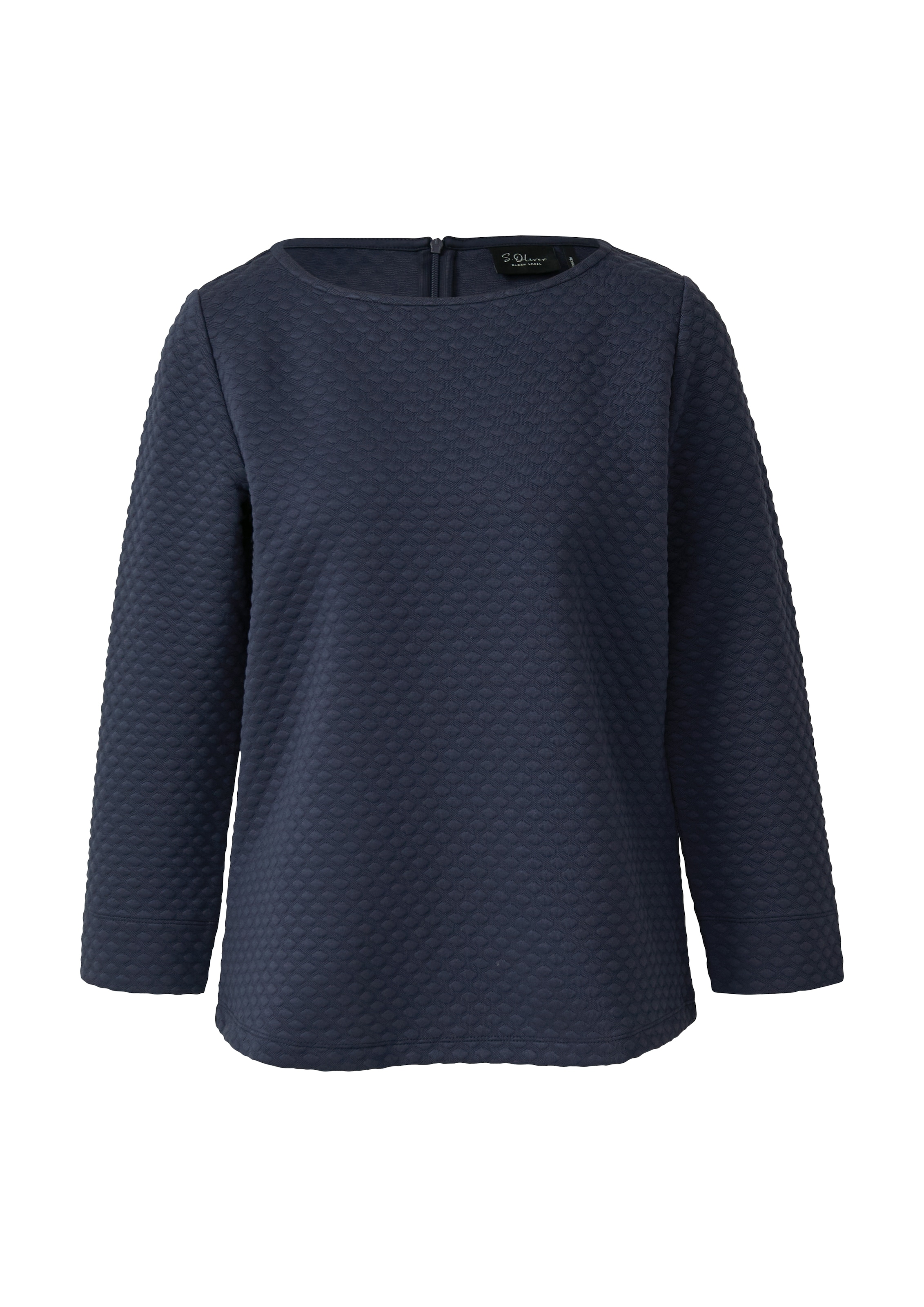 s.Oliver BLACK LABEL Sweat-shirt , coupe Relaxed Fit avec encolure bateau
