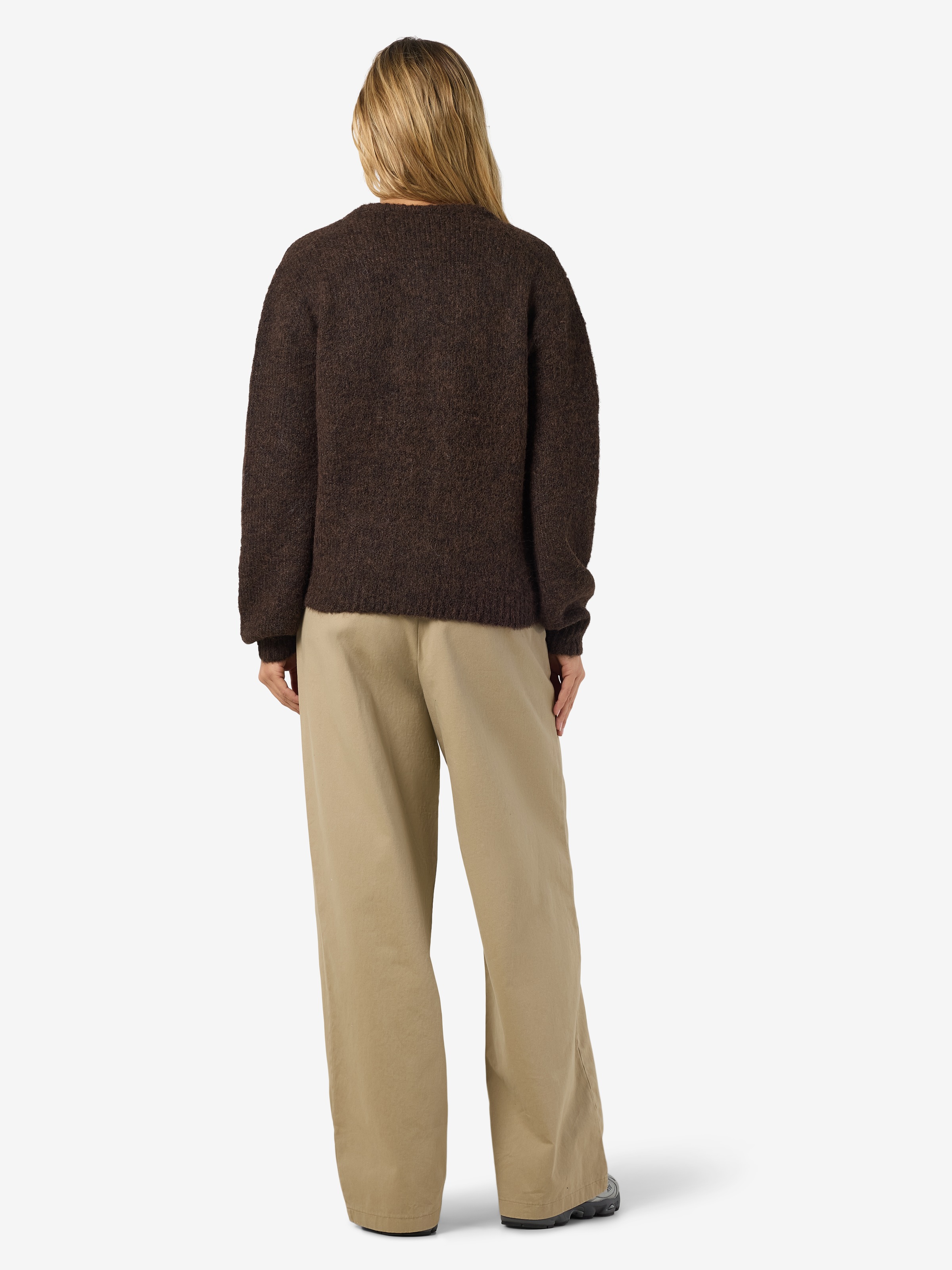 Noisy may Veste en tricot »NMSUTTON L/S O-NECK KNIT CARDI NOOS« Materialmix, relaxed fit