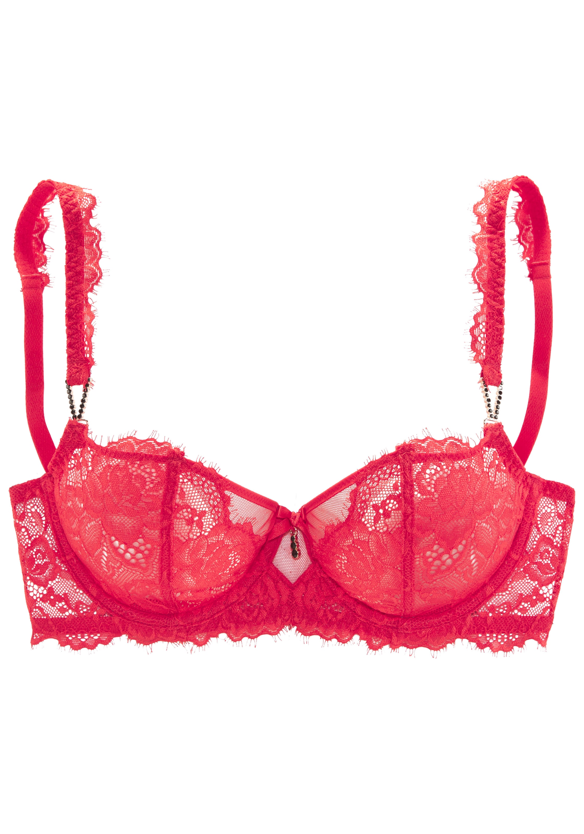 LASCANA Balconette-BH »Samara« mit edlen Schmuckaccessoires und hübschem Bänder-Detail, sexy Dessous