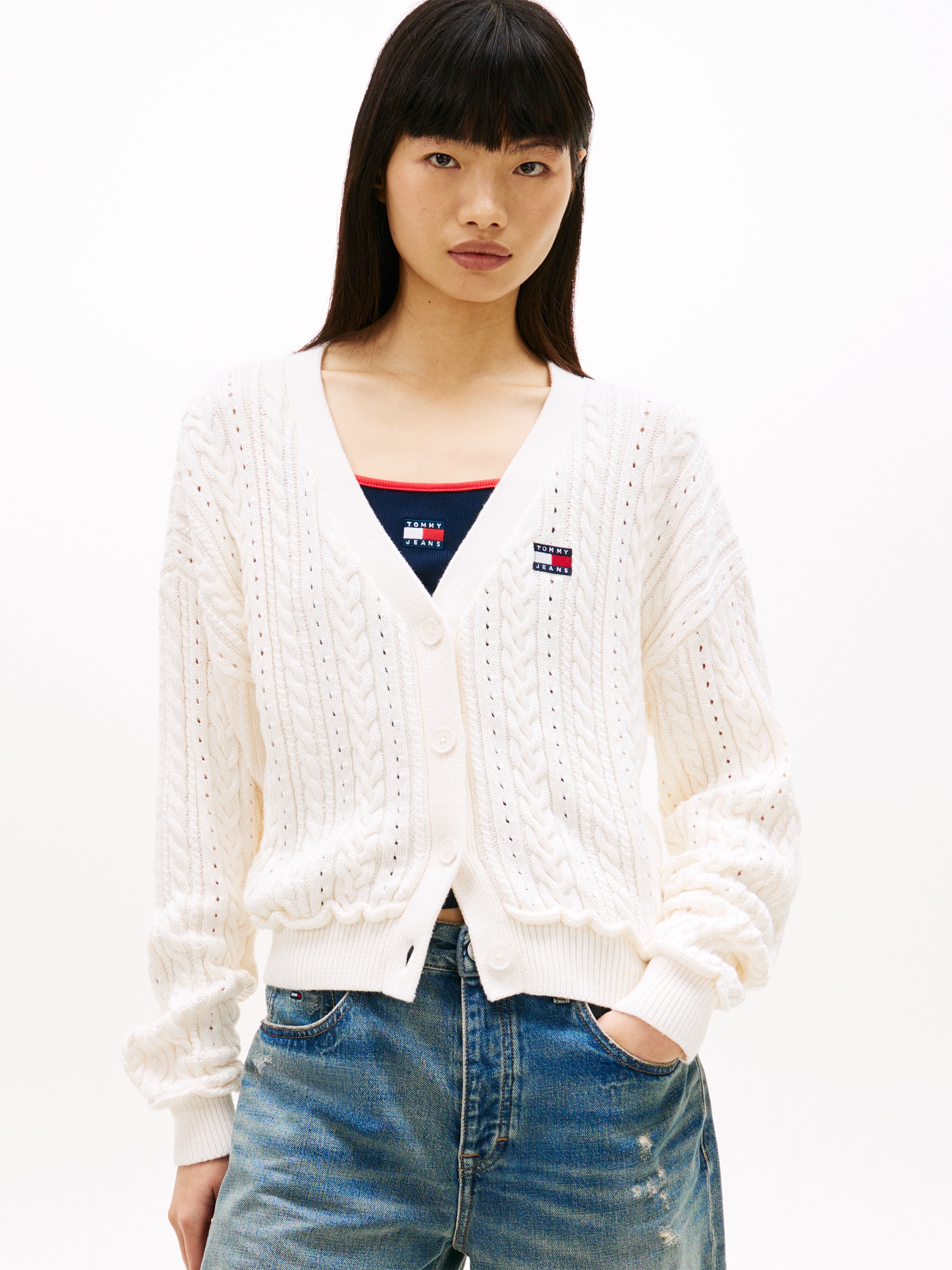 Tommy Jeans Strickjacke »TJW BOXY GMD CARDIGAN«