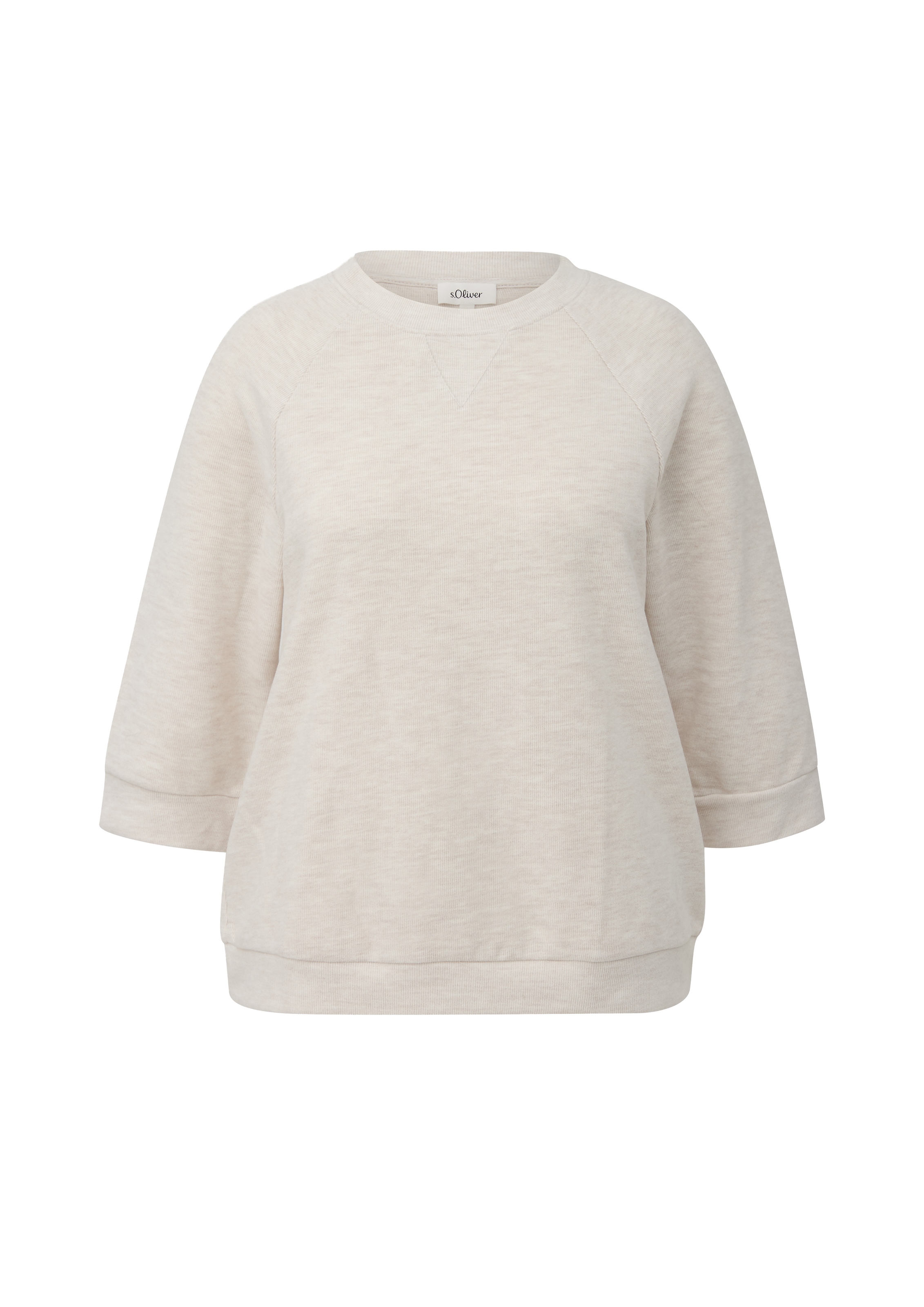 s.Oliver CURVE Sweat-shirt , 3/4-Arm, mit Rundhals / Grosse Grösse

