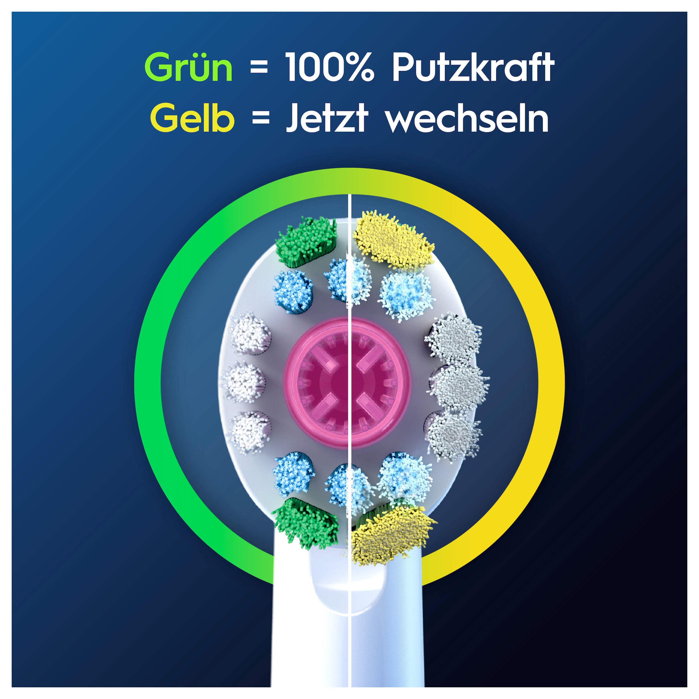 Oral-B Aufsteckbürsten »Pro 3DWhite« aufhellende Zahnreinigung mit innovativen X-förmigen Borsten