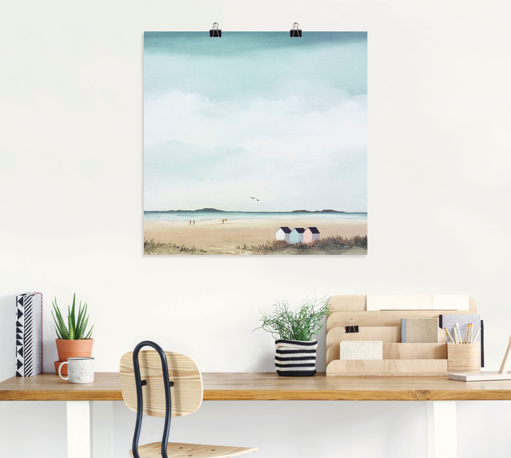 Artland Wandbild »Sonniger Morgen IV« Strand 1 Stk. tlg. als Leinwandbild, Poster in verschied. Grössen