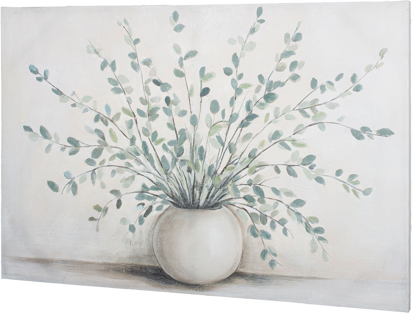 GILDE Tableau métallique »Bild rechteckig Vase mit Eukalyptus« 1 cuis tlg.