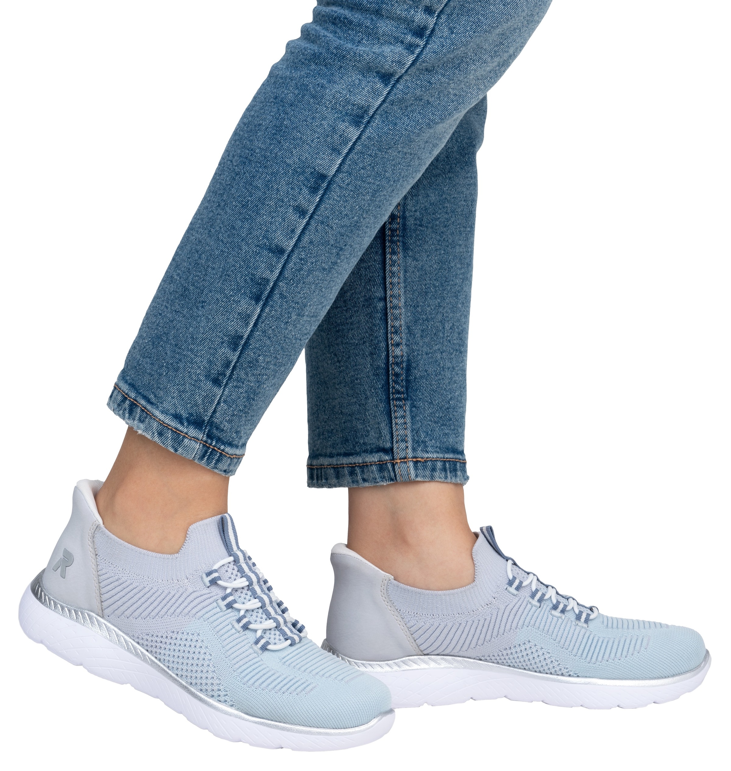 RIEKER Sport Baskets slip-on »Ready2GO«  , Halbschuh, Freizeitschuh, Slipper mit MemoSoft-Innensohle