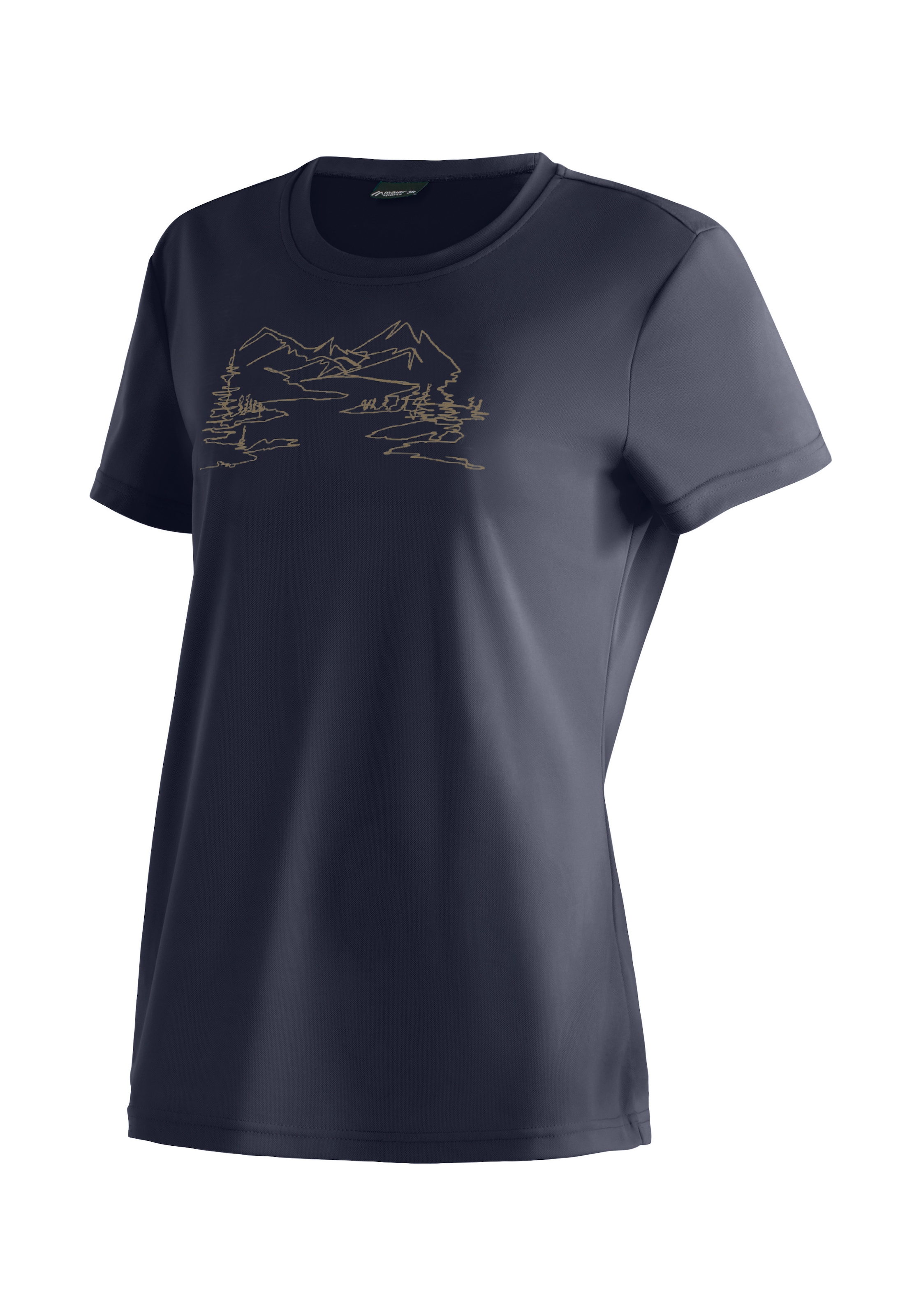 Maier Sports T-shirt »Wilma Print« Damen Kurzarmshirt, leichtes Sommer Funktionsshirt, Rundhals, Reg Fit