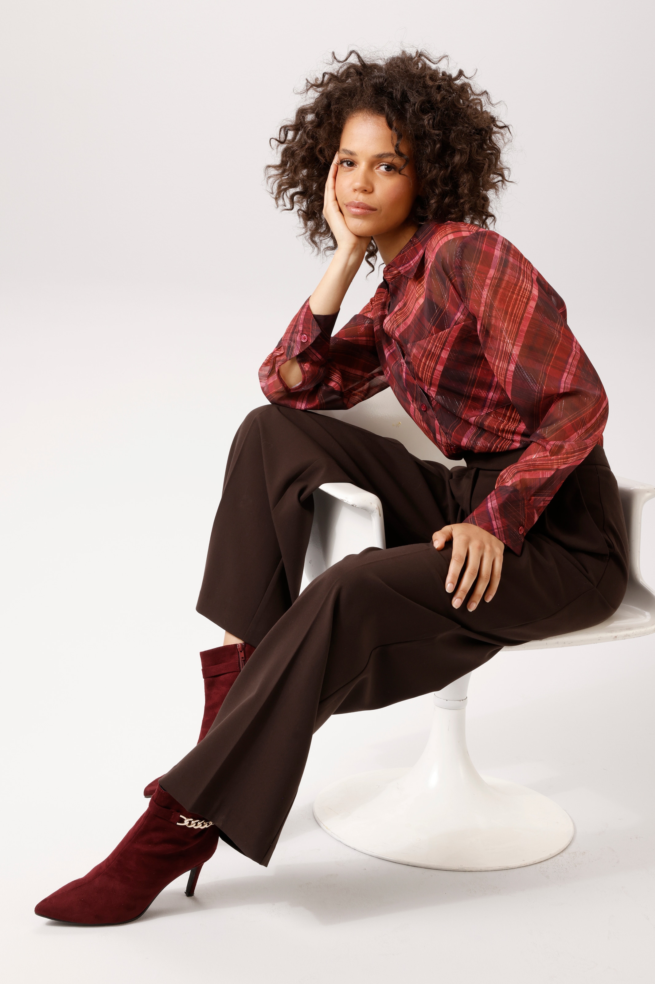 Aniston CASUAL Anzughose  mit Bundfalten