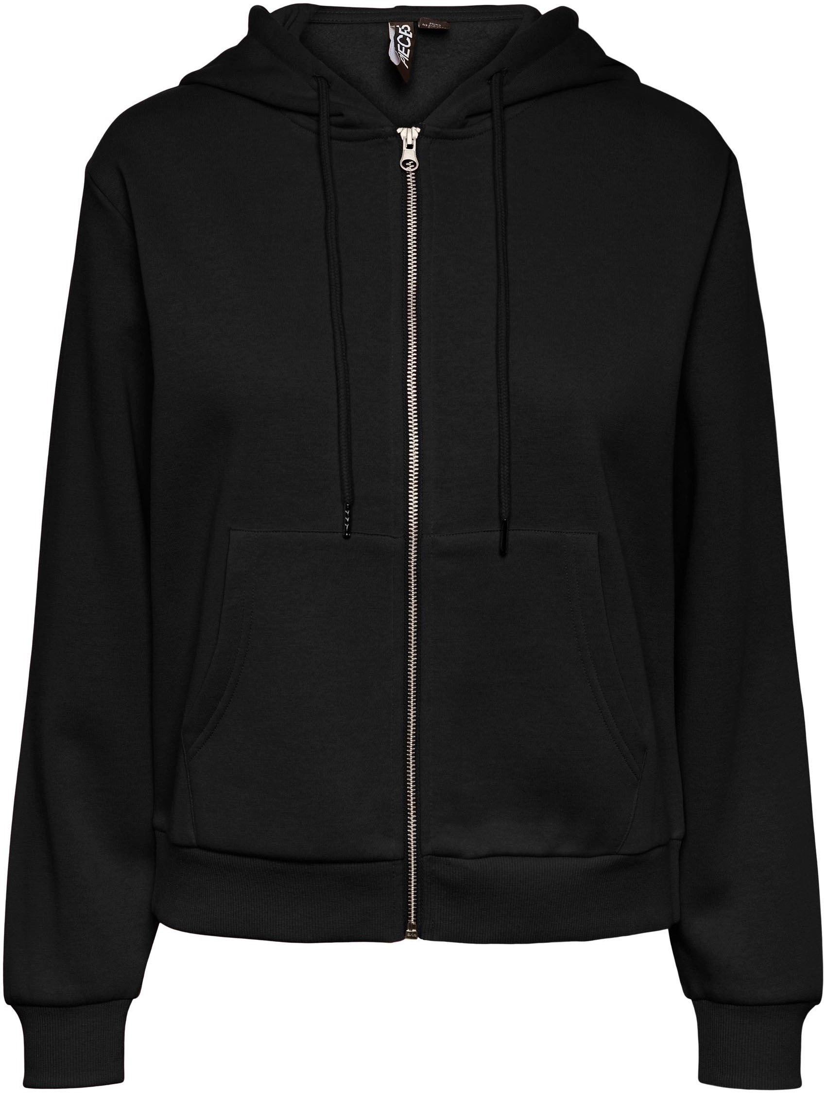 pieces Kapuzensweatshirt »PCCHILLI LS ZIP HOODIE NOOS BC«, Baumwollmischung, regular fit

