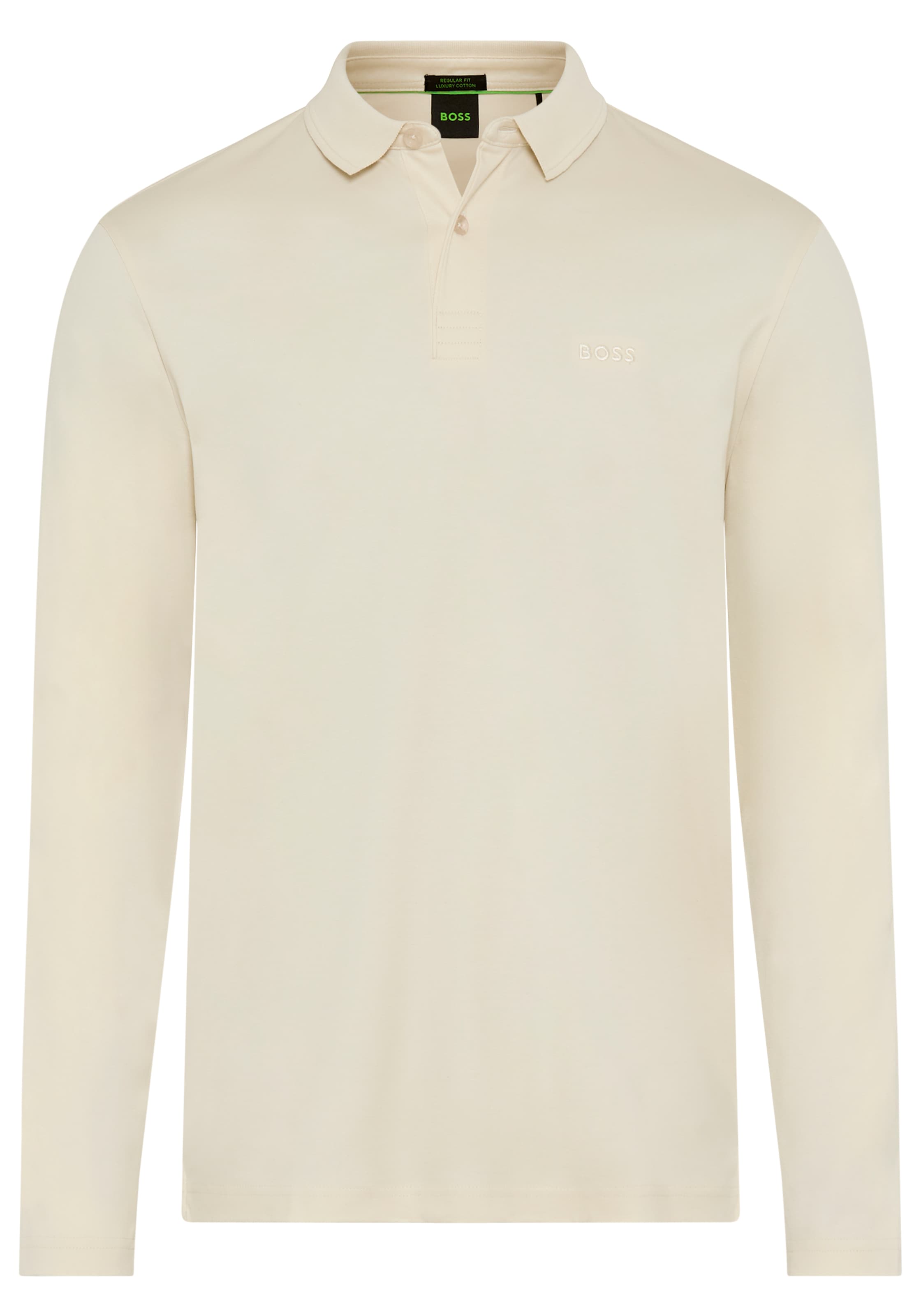 BOSS GREEN Langarm-Poloshirt »Pirol« Langarm, regular fit, Logo-Stickerei