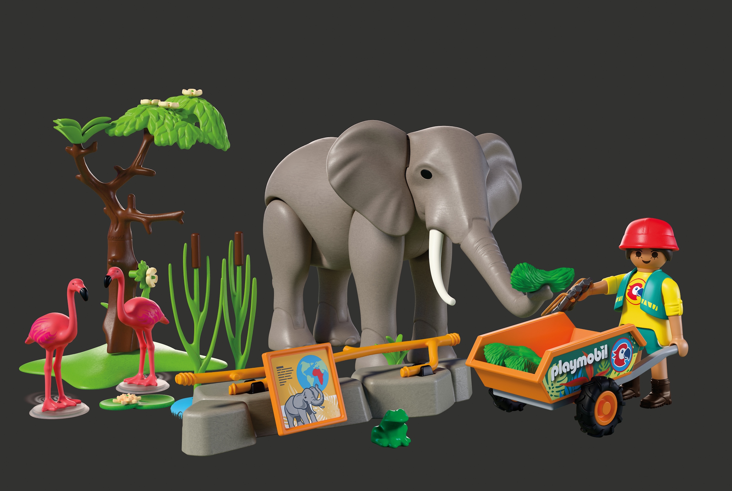 Playmobil® Konstruktions-Spielset »Elefant mit Tierpfleger (72068), Animals & Friends« Made in Europe