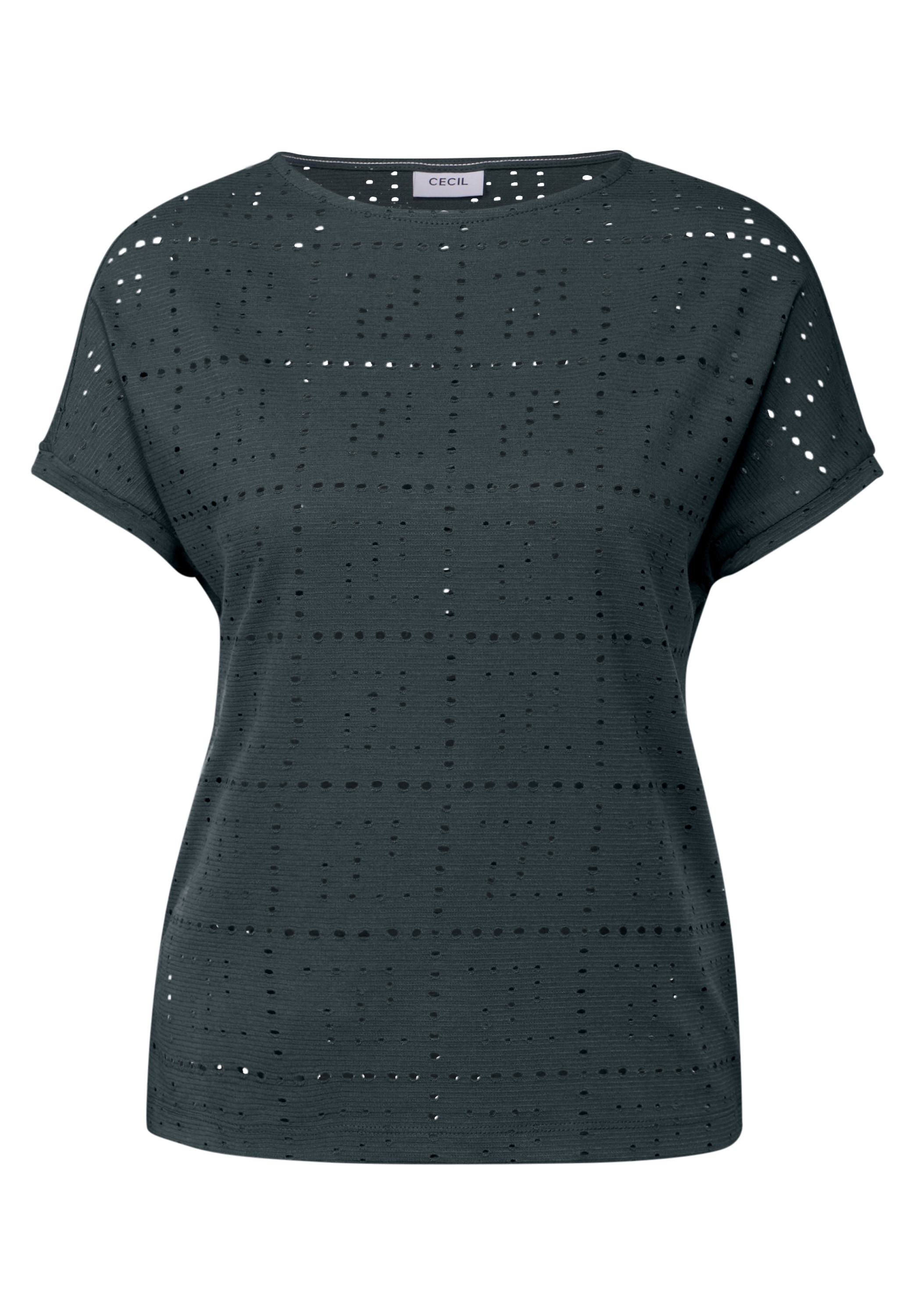 Cecil T-Shirt mit Lochmuster