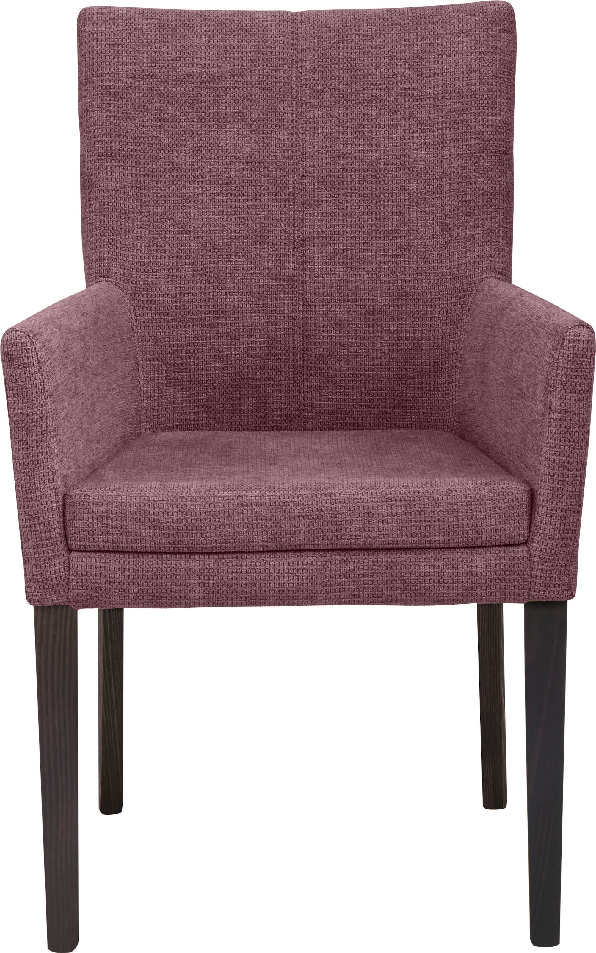 Home affaire Chaise avec accoudoirs »Aspen« () Beine aus massiver Buche, wengefarben lackiert