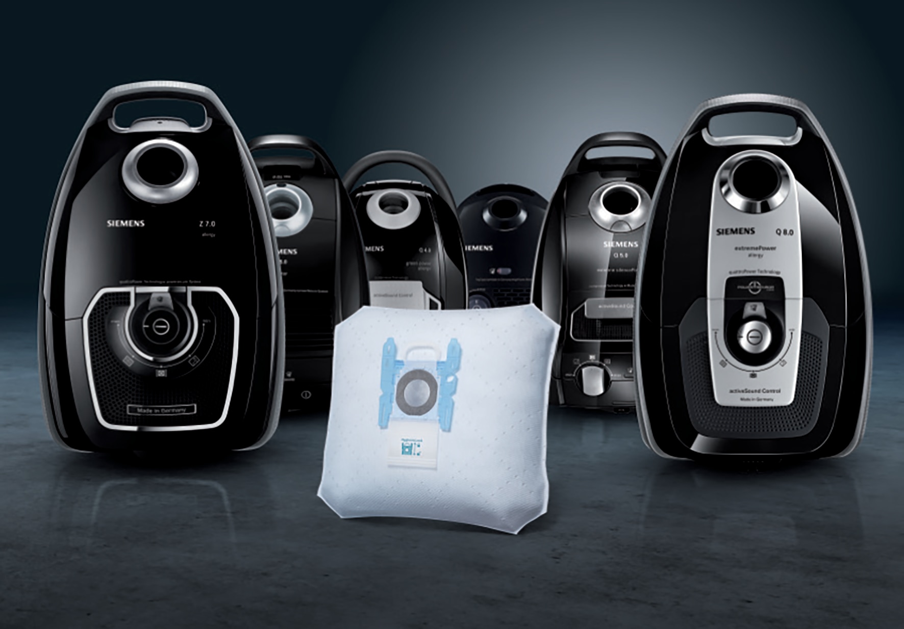 SIEMENS Sac d'aspirateur »PowerProtect Typ G ALL VZ16GALL, 99,9% Feinstaubfilterung« Höhere Reinigungsleistung, Passend Für Alle Reihen ausser VS08 Und VS01