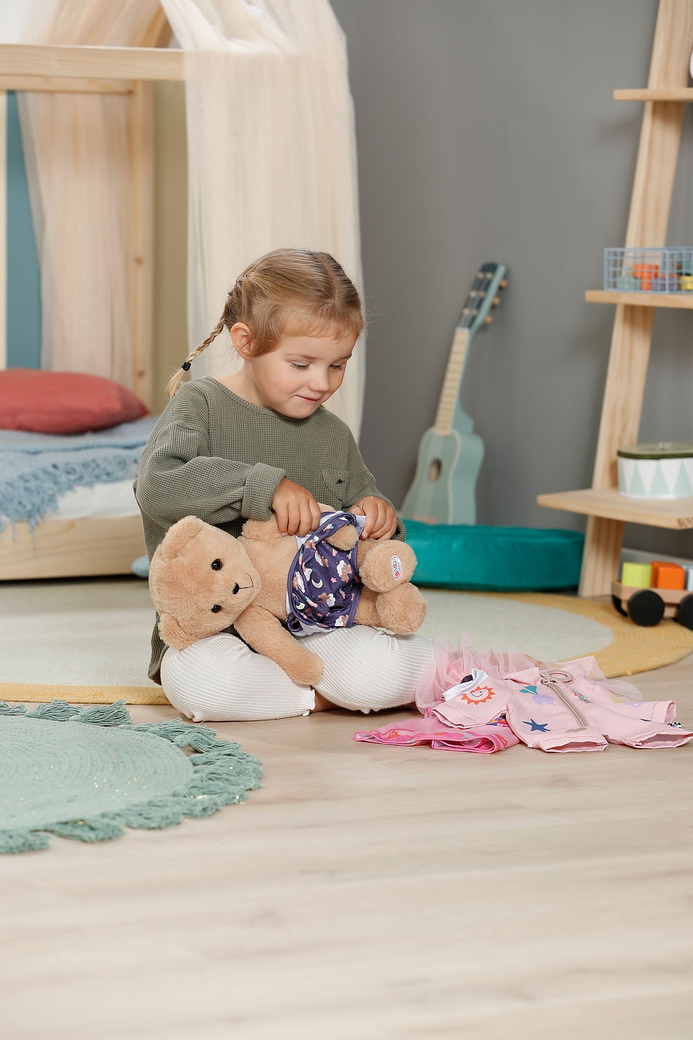 Baby Born Peluche »Teddy mit leuchtendem Schlafanzug«