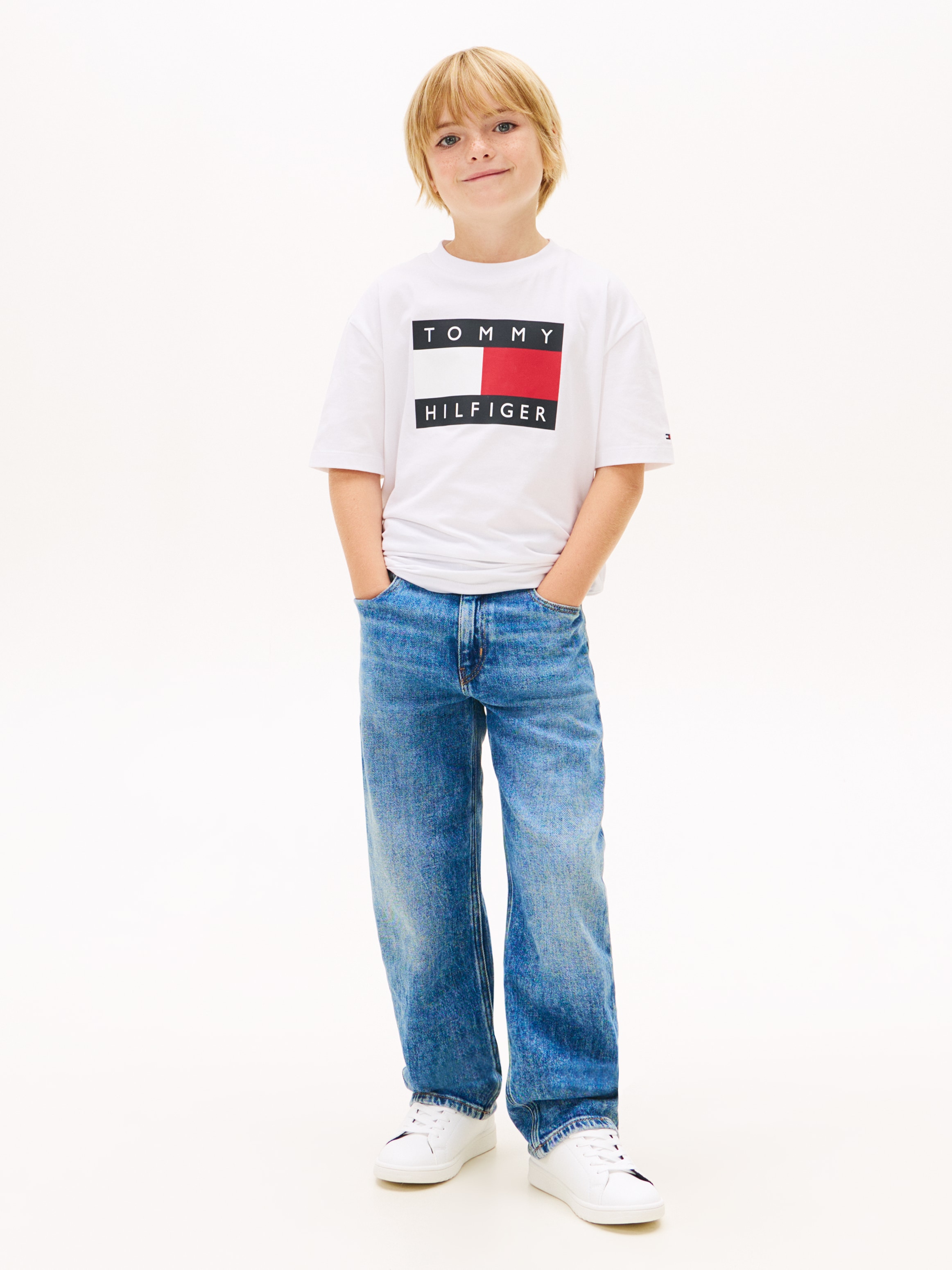 Tommy Hilfiger T-shirt Regular fit, für Kinder bis 16 Jahre, Print