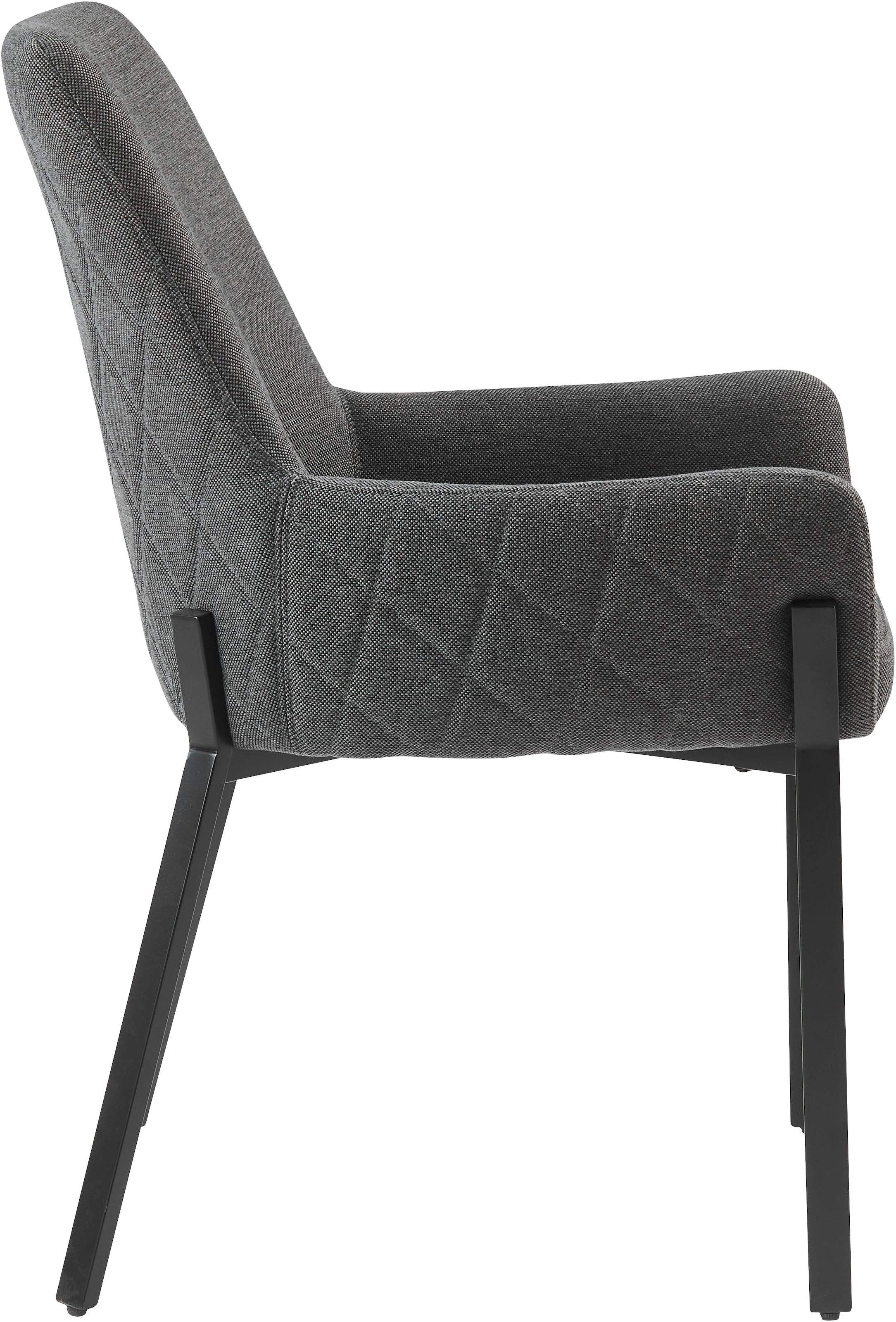 GOODproduct Stuhl »Lome« () 1 Stk.mit pflegeleichtem Webstoff Bezug, Metallgestell, Sitzhöhe 49 cm