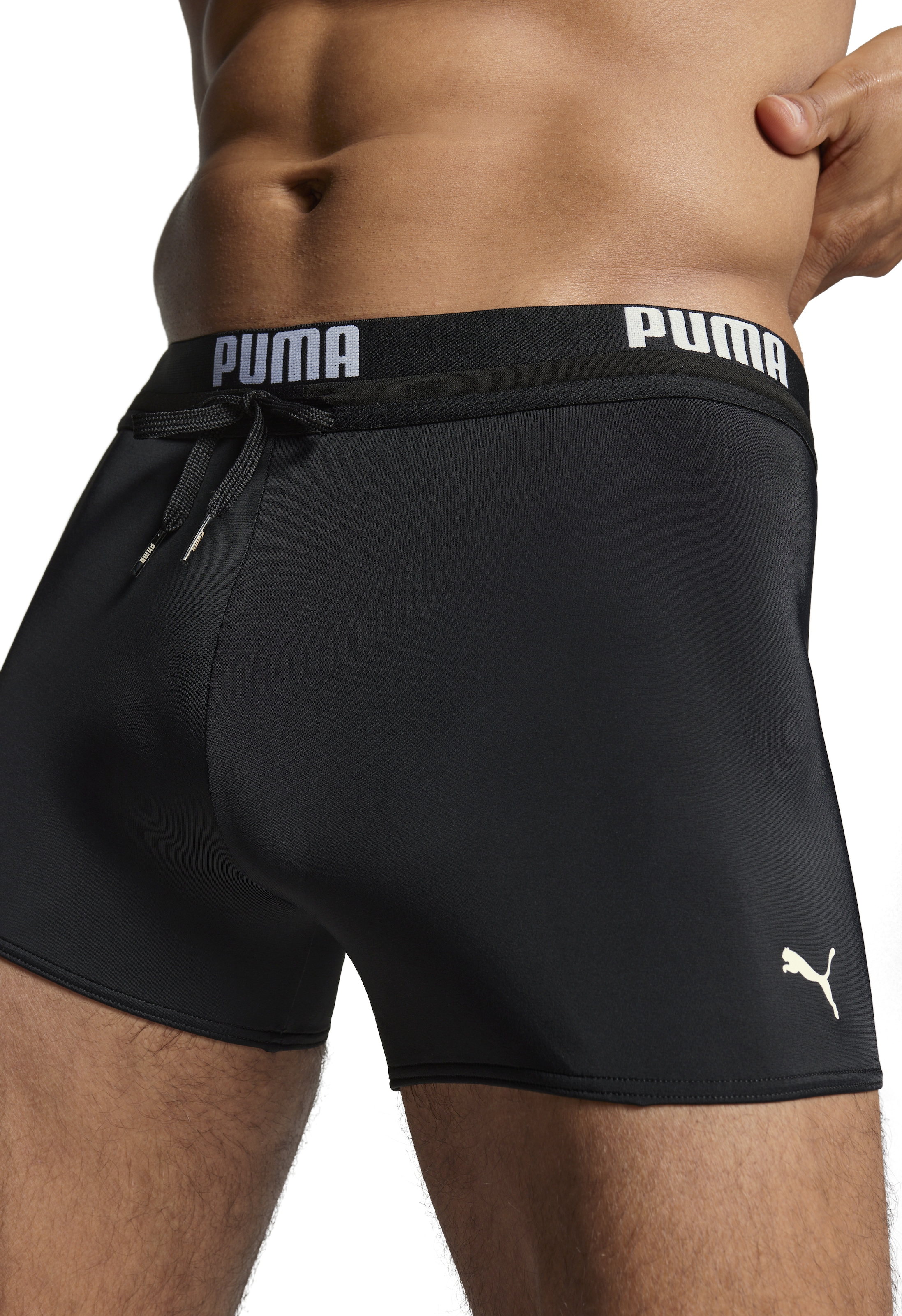 PUMA Maillot de bain »PUMA SWIM MEN LOGO TRUNKS« elastischer Logobund mit integriertem Kordelzug