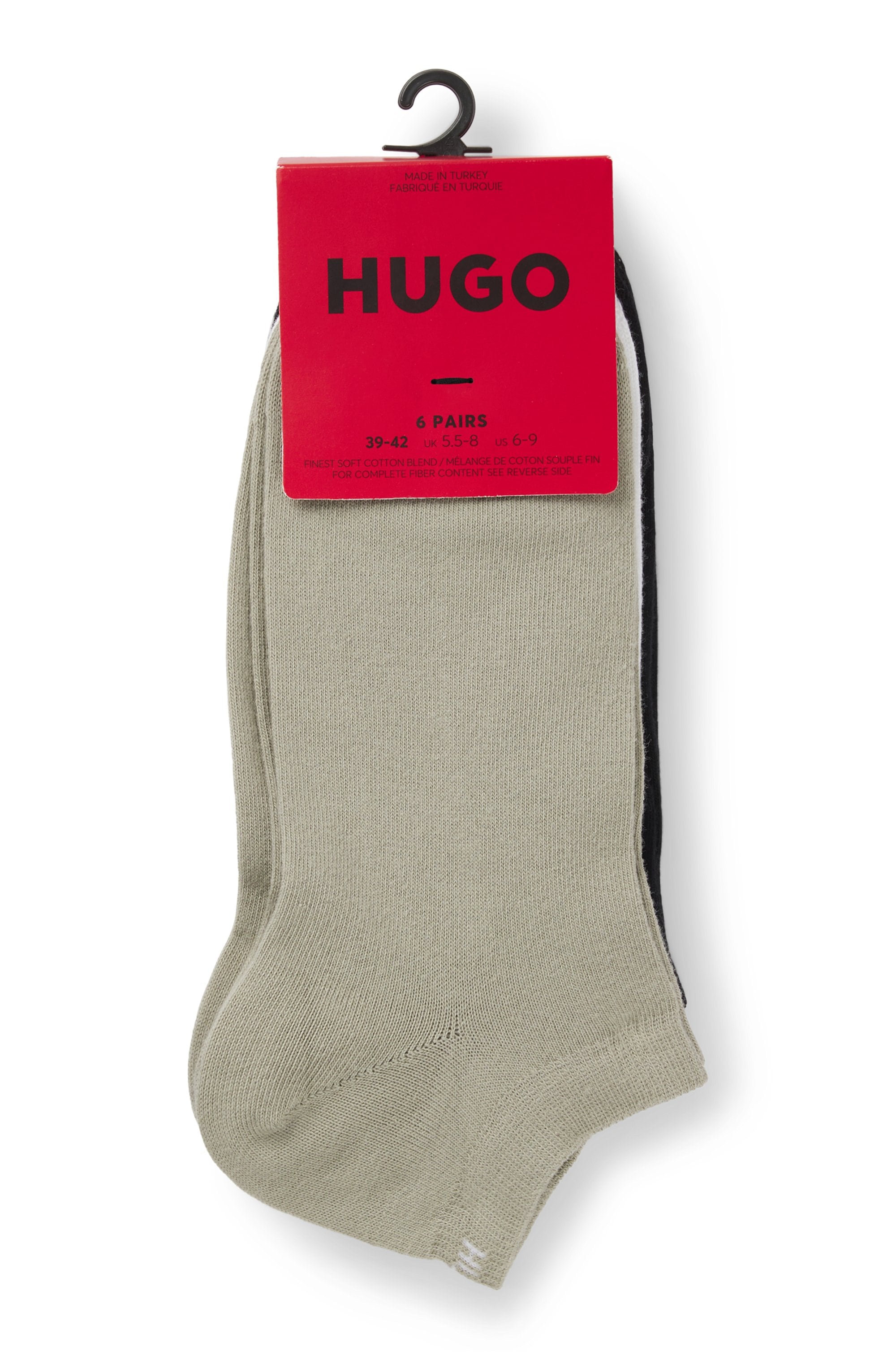 HUGO Underwear Chaussettes de loisirs »6P AS UNI CC 1026« Paquet, 6er-Pack, 6 Couple tlg. mit HUGO-Logoschriftzügen