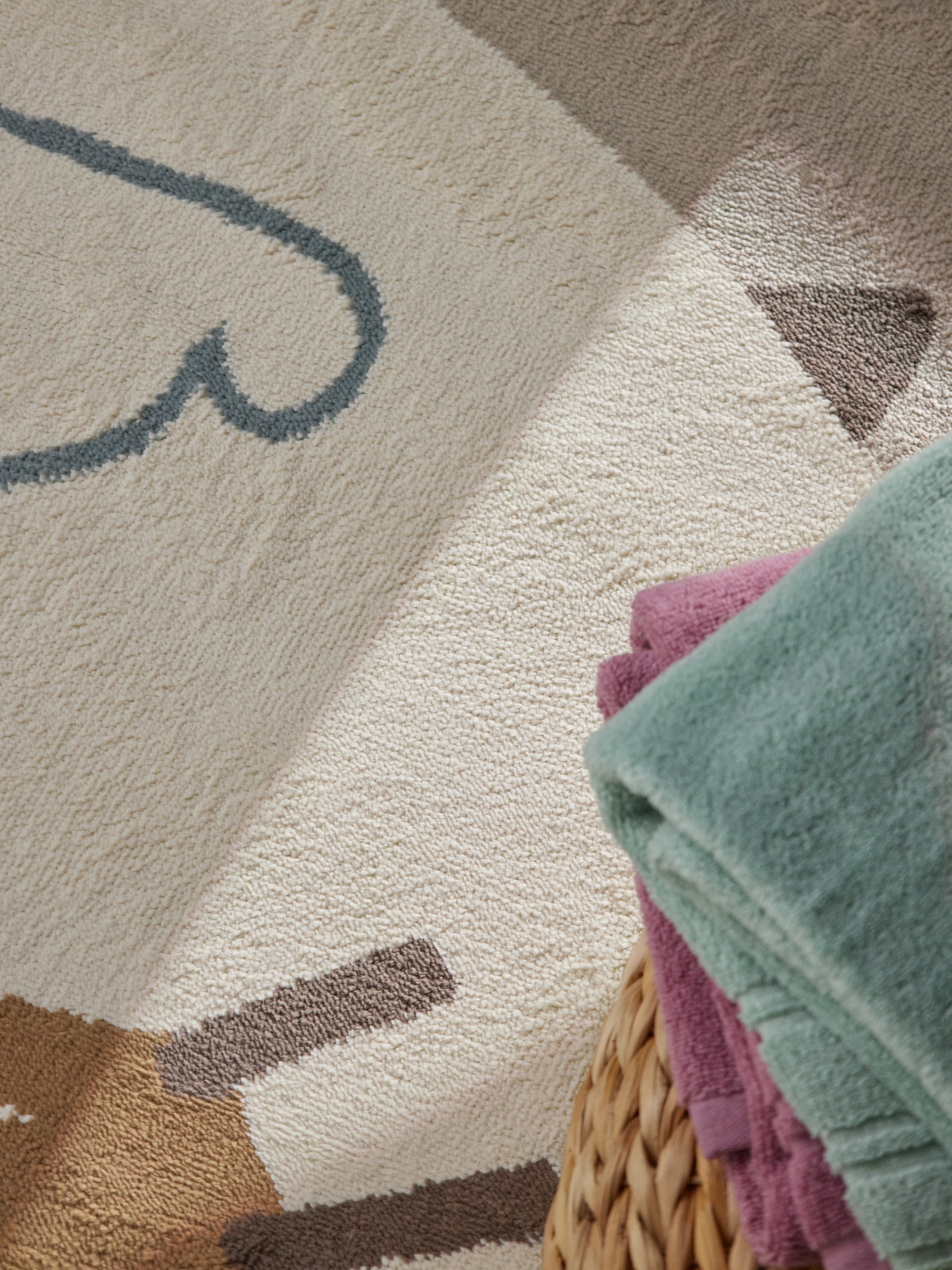 HANSE Home Tapis pour enfants »Dino« Rond 10 mm Höhe Pflegeleicht, Weich, Kinderzimmer, Spielteppich, Spielunterlage