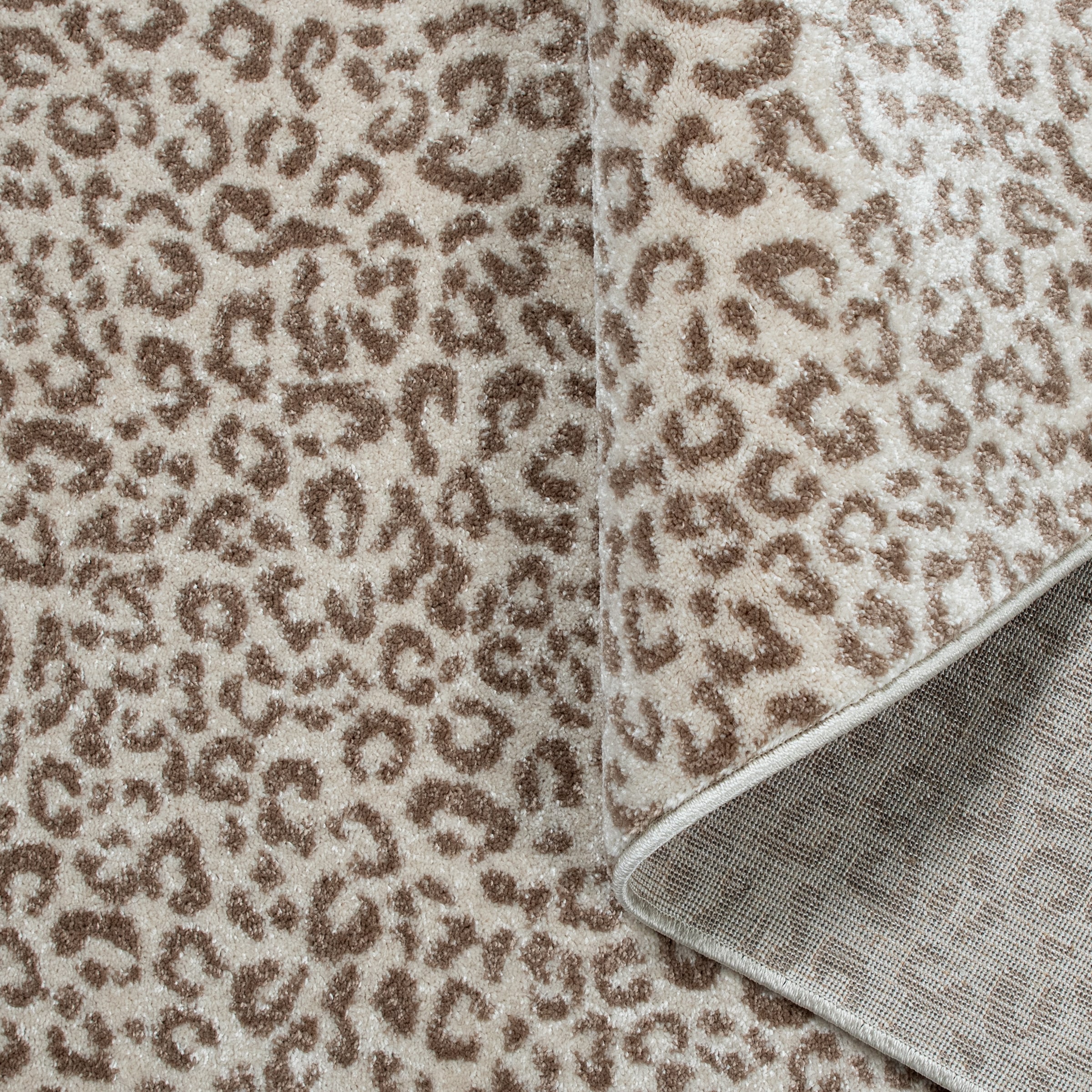 GOODproduct Teppich »Fynna, Leoparden-Muster, Animalprint« rechteckig 9 mm Höhe besonders weicher Flor, Wohnzimmer, Schlafzimmer, Esszimmer, Leo