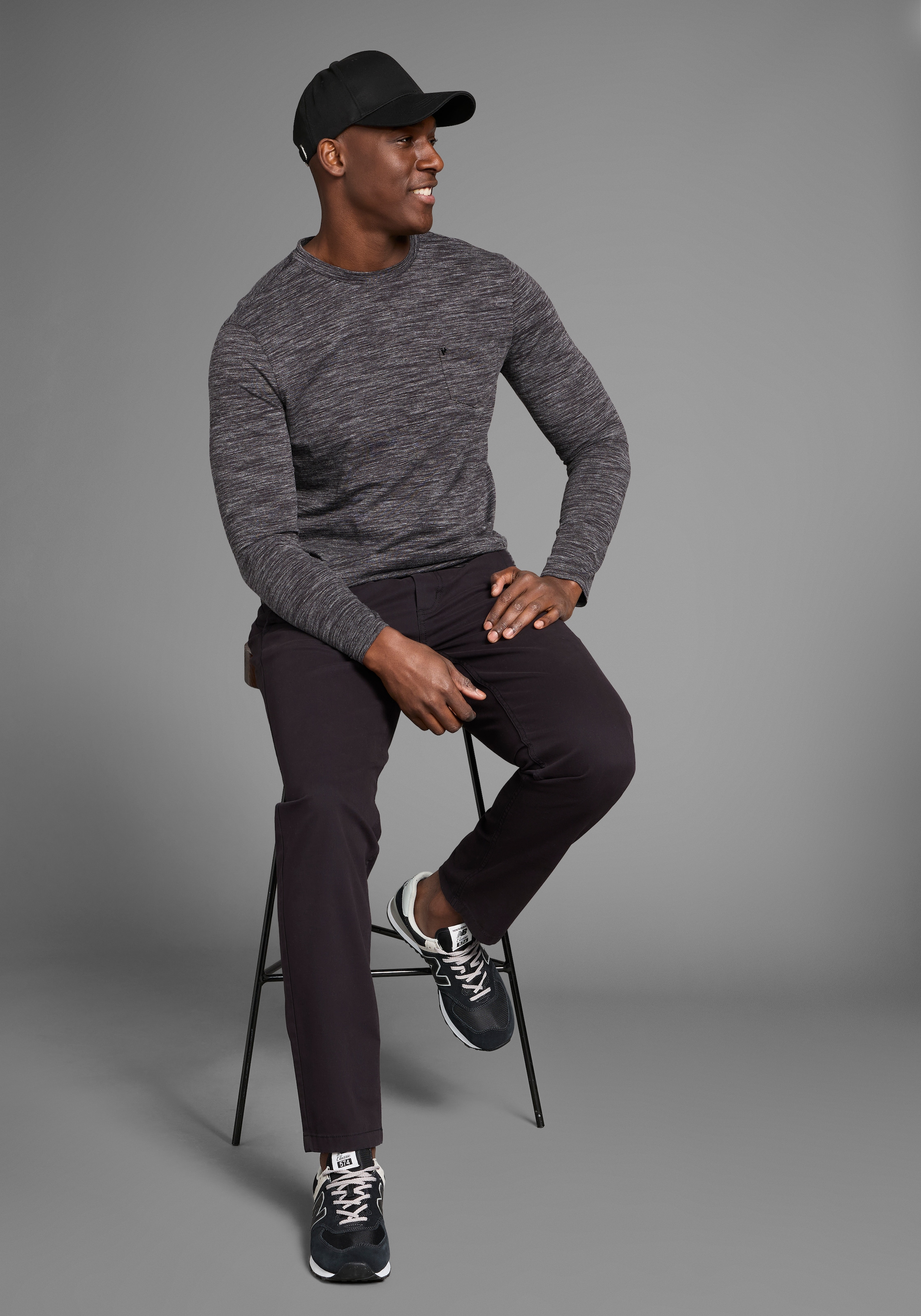 Bruno Banani Langarmshirt Langarmshirt in schmaler Passform