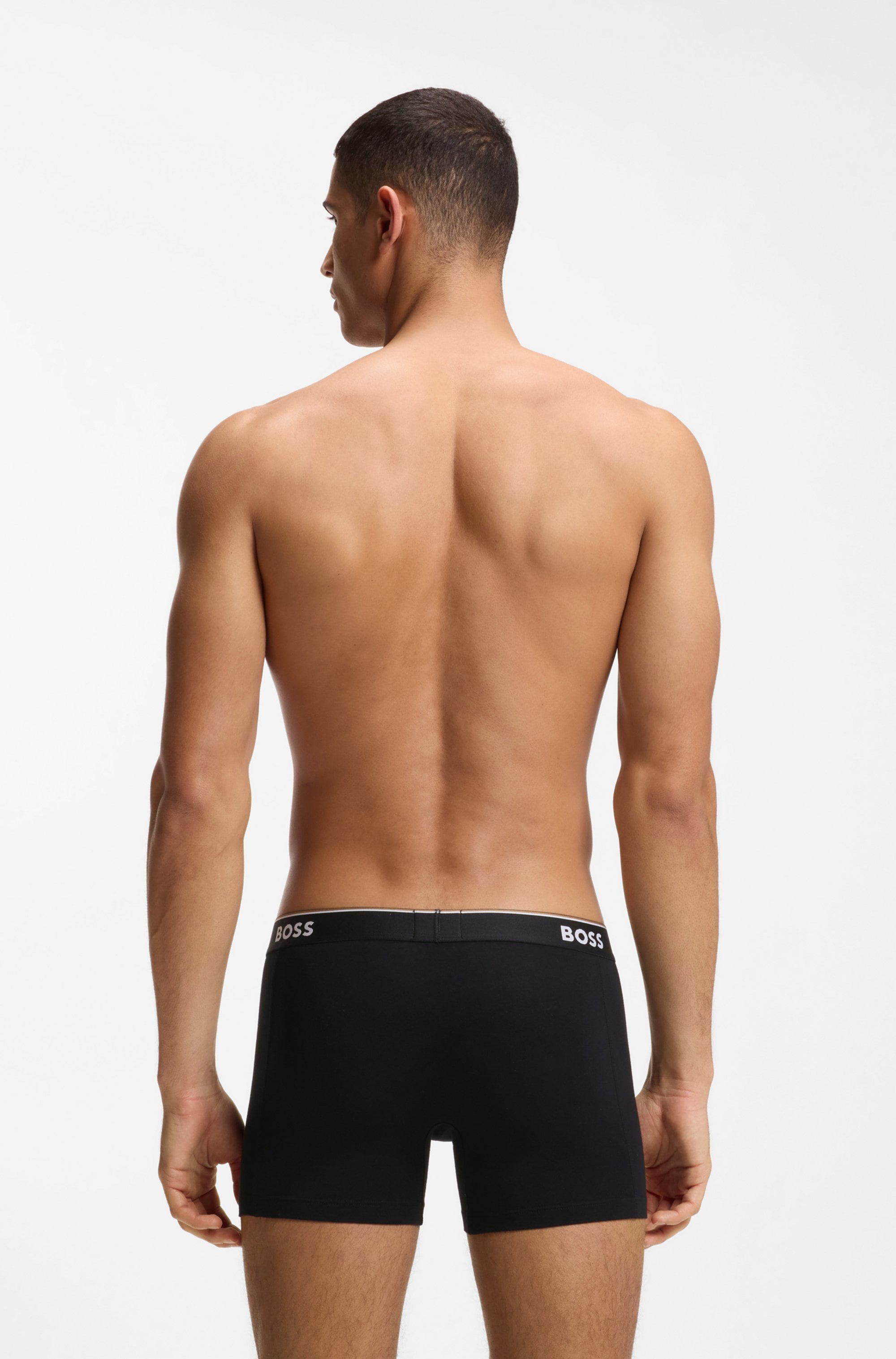 BOSS Boxer »Boxer 3 PACK« mit farblich passendem Webbund