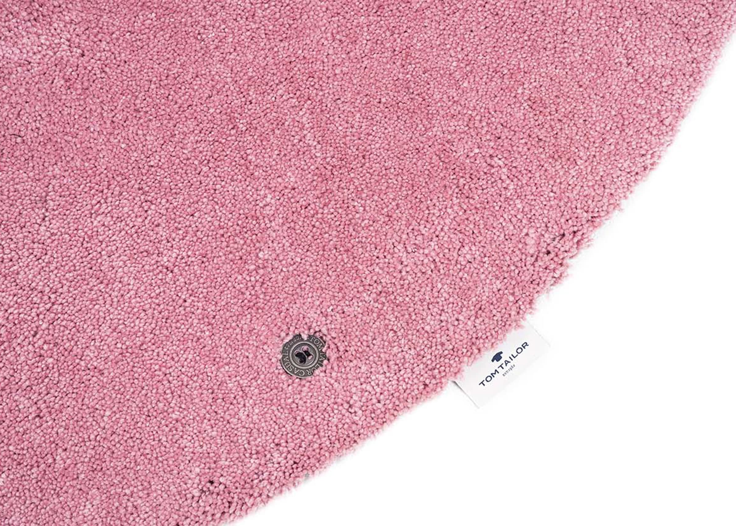 TOM TAILOR HOME Hochflor-Teppich »Shaggy Teppich Cozy« rund 25 mm Höhe Uni Farben, auch in Pastell Farben, weich & kuschelig