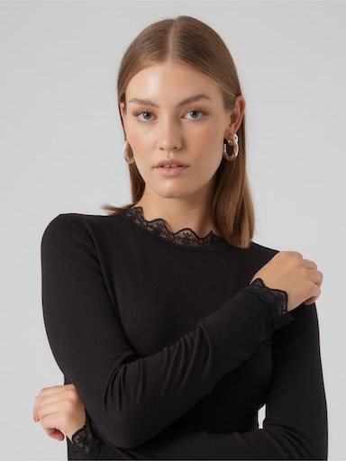 Vero Moda Stehkragenshirt »VMROSA LS HIGHNECK TOP JRS NOOS«