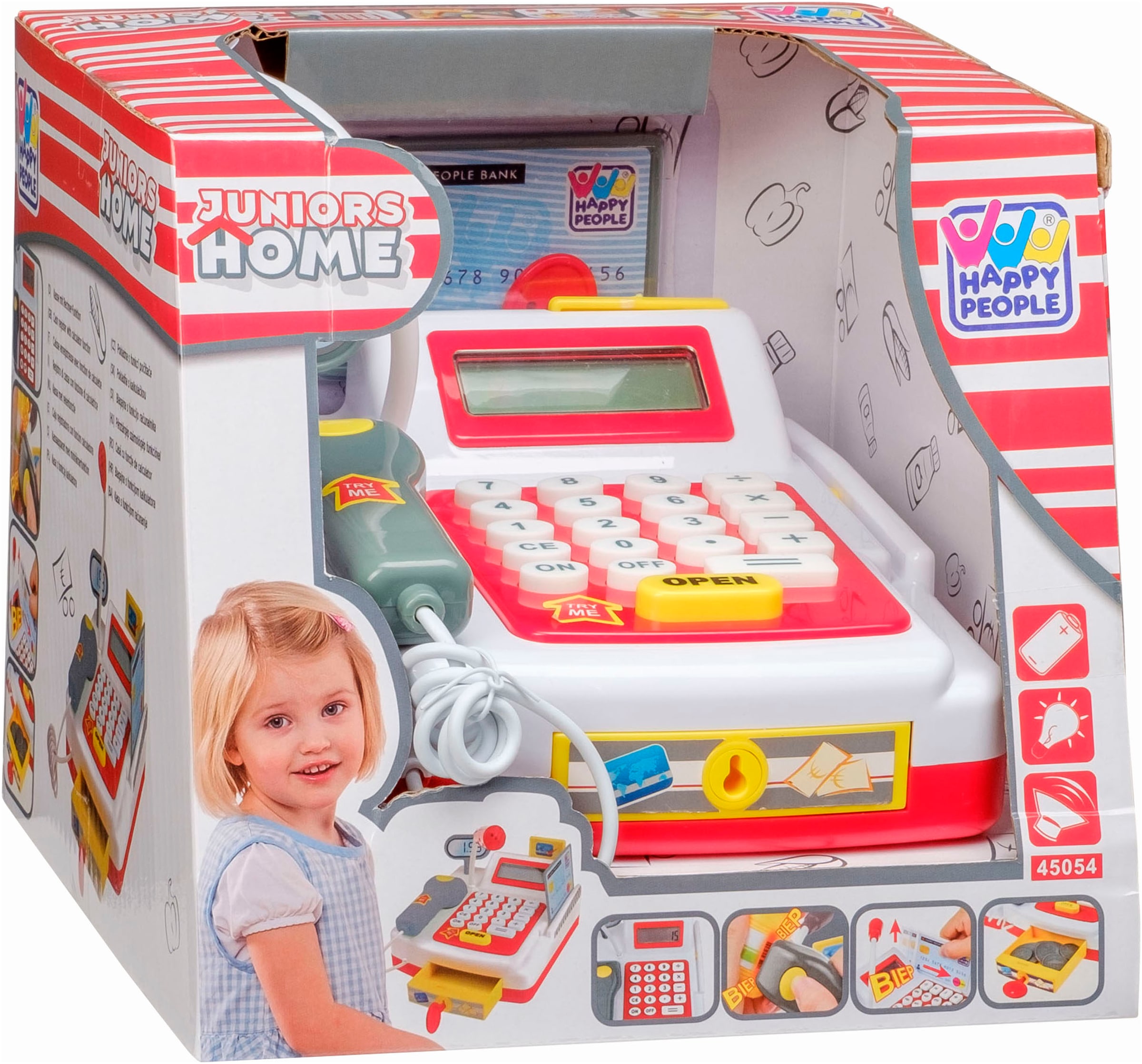 Happy People Spielkasse mit Rechnerfunktion und LCD Bildschirm