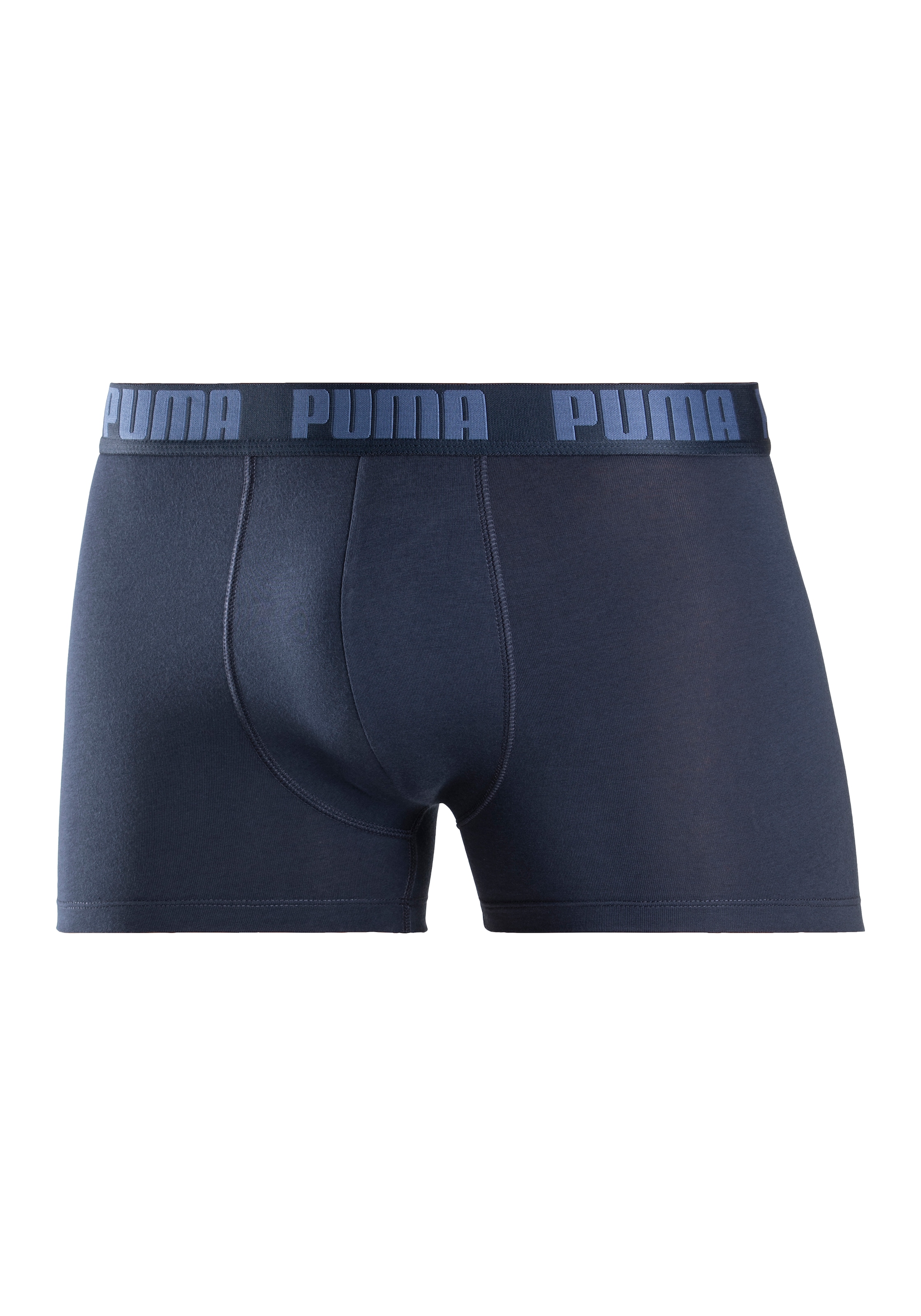 PUMA Boxershorts »PUMA MEN EVERYDAY PLACED LOGO BOXERS 2P« Packung, 2er Pack,  mit Logo Webbund