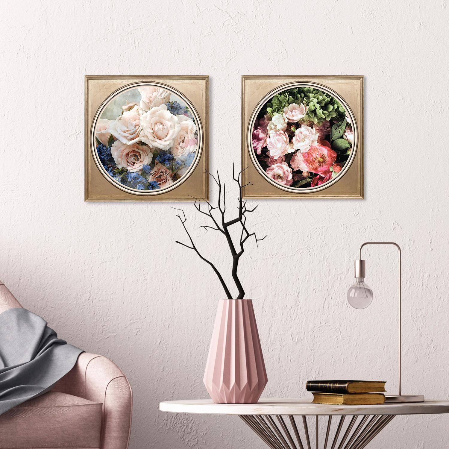 queence Acrylglasbild »Bunter Blumenstrauss III« Blumenbilder | Gemälde | Kunst | Pflanzen | Pflanzenbilder Fine Art-Print in Galeriequalität