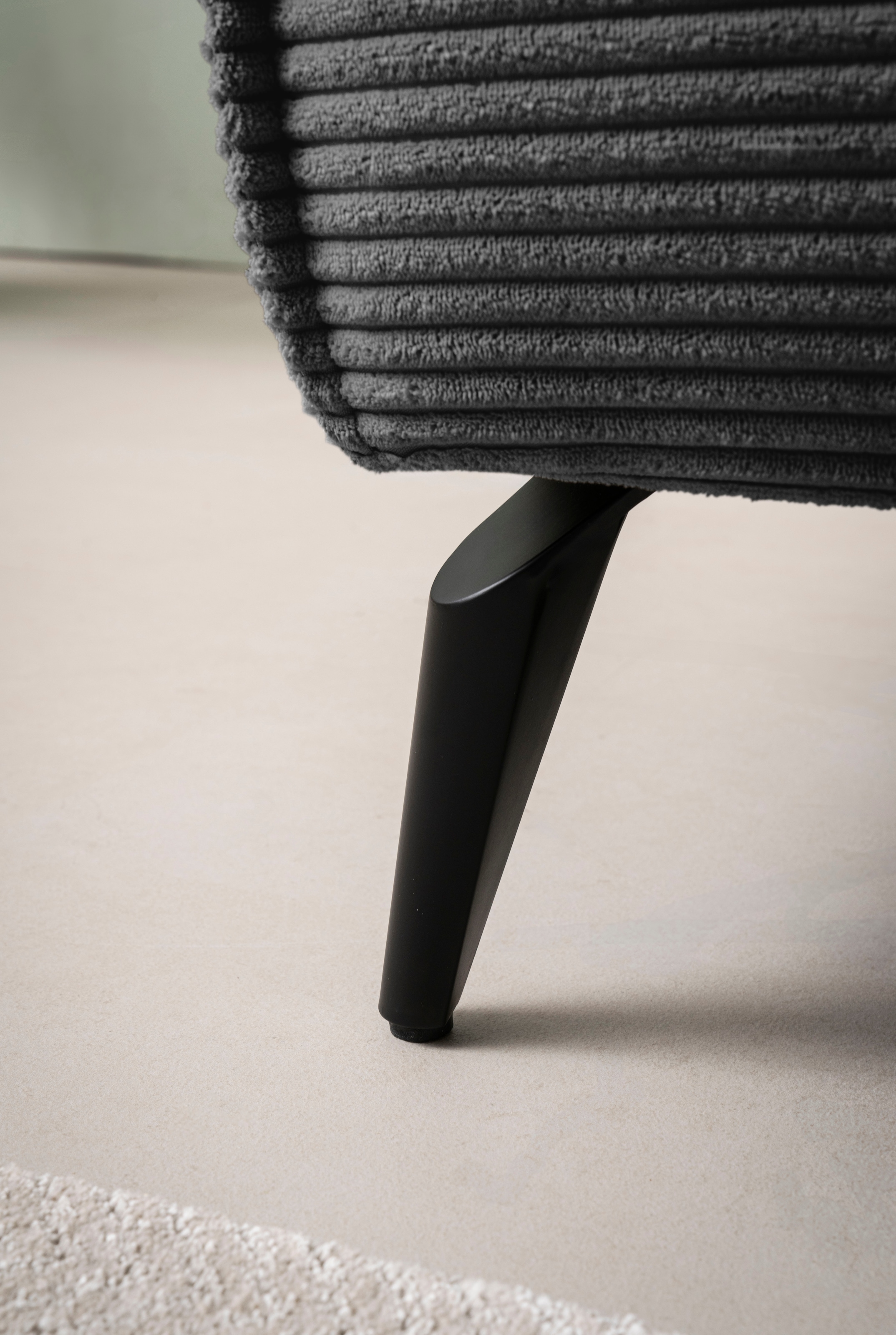 Home affaire Paysage de salon »mit Hocker, TVINNU, moderne U-Form in Cord oder Leinenoptik« Recamiere rechts/links, stellbar zum Schlafsofa (Krokodilverbinder)