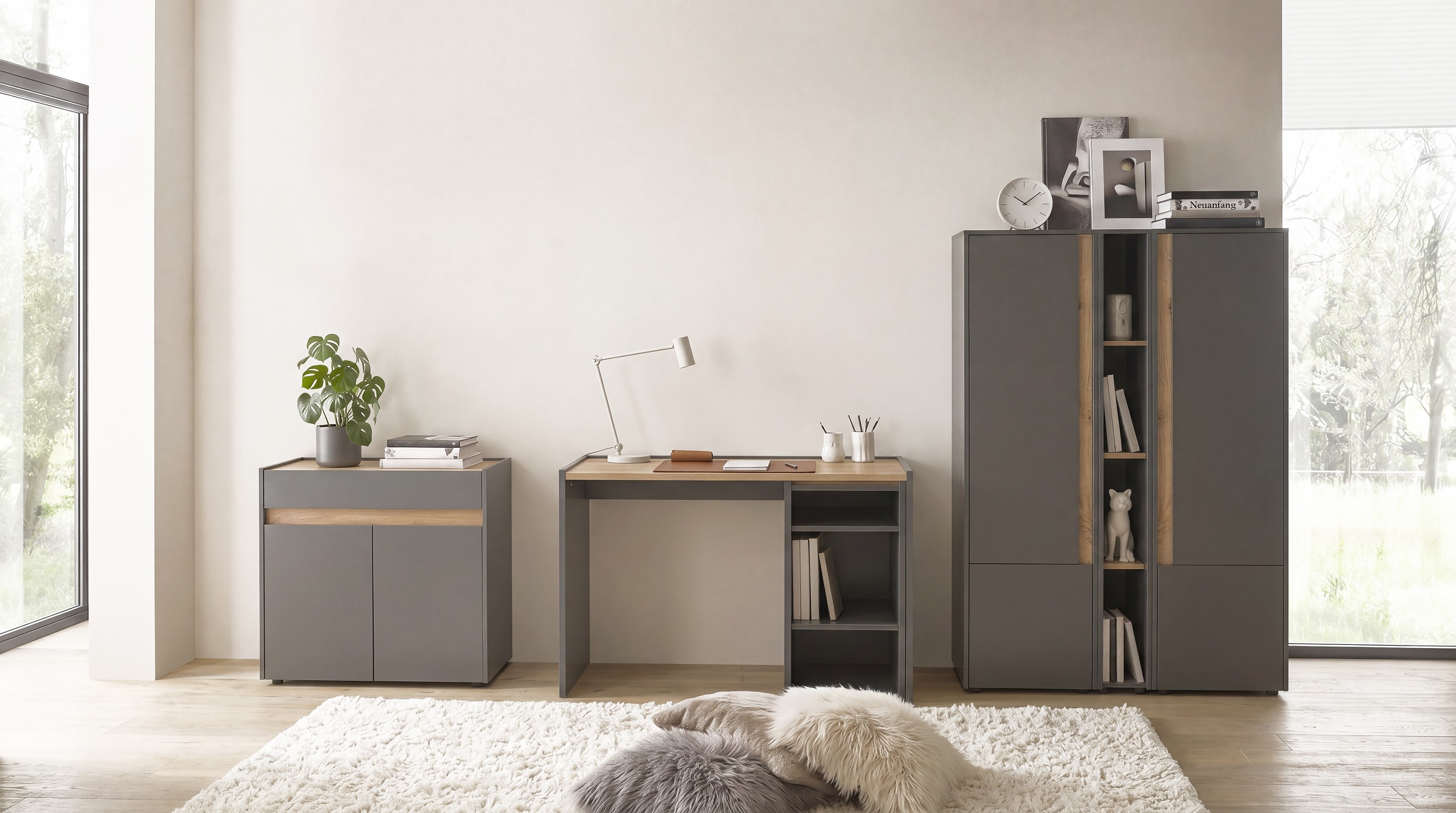 Home affaire Ensemble de meubles de bureau »CiTY/GiRON« Ensemble, 6 cuis tlg.