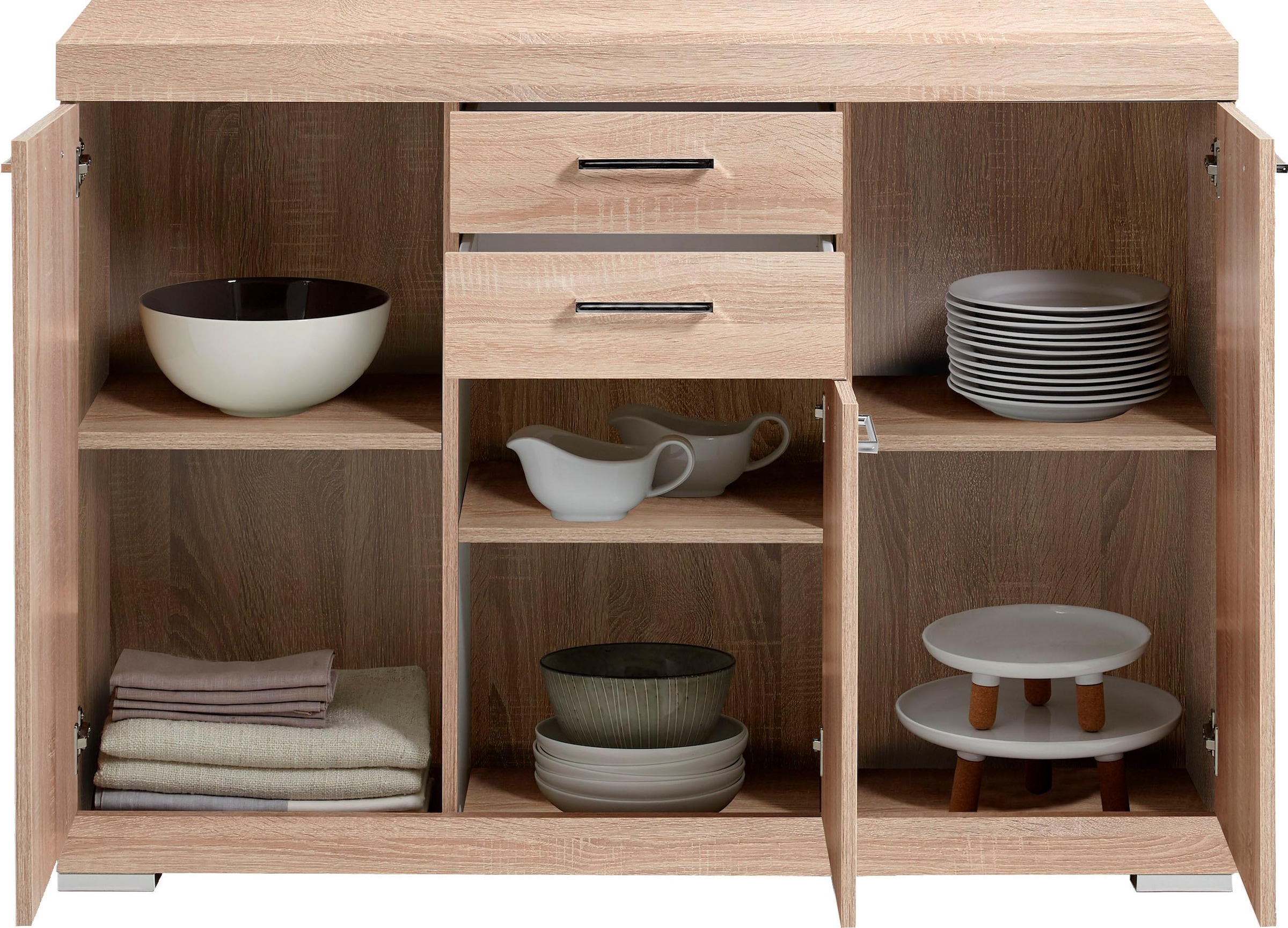 FMD Kommode »Bristol 3« Mehrzweckschrank, in verschiedenen Tiefen, Breite: 120 cm