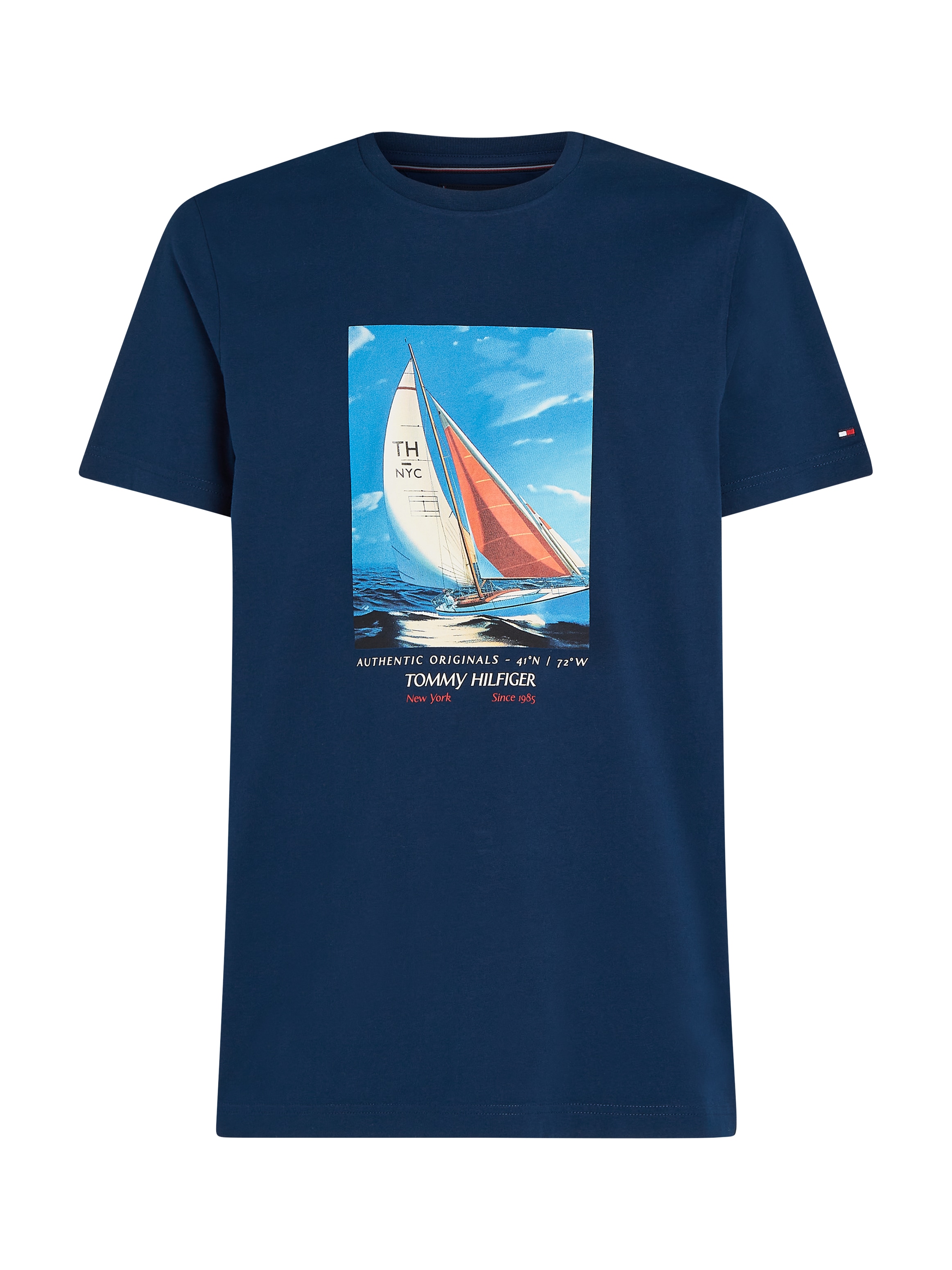 Tommy Hilfiger T-Shirt »HILFIGER COLOR PHOTO PRINT TEE« mit modischem Print