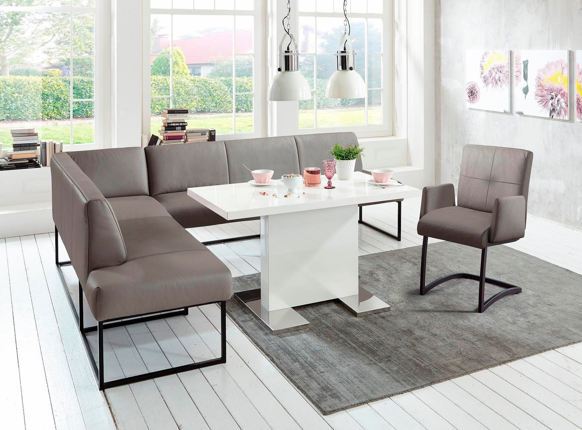 exxpo - sofa fashion Eckbank »Affogato, hoher Sitzkomfort, bequem« Frei im Raum stellbar