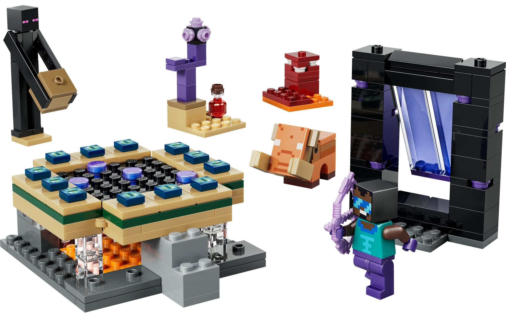   Konstruktionsspielsteine »Minecraft Reise durch Nether und Endportal 21584« Kategorie: Fantasy-Welt