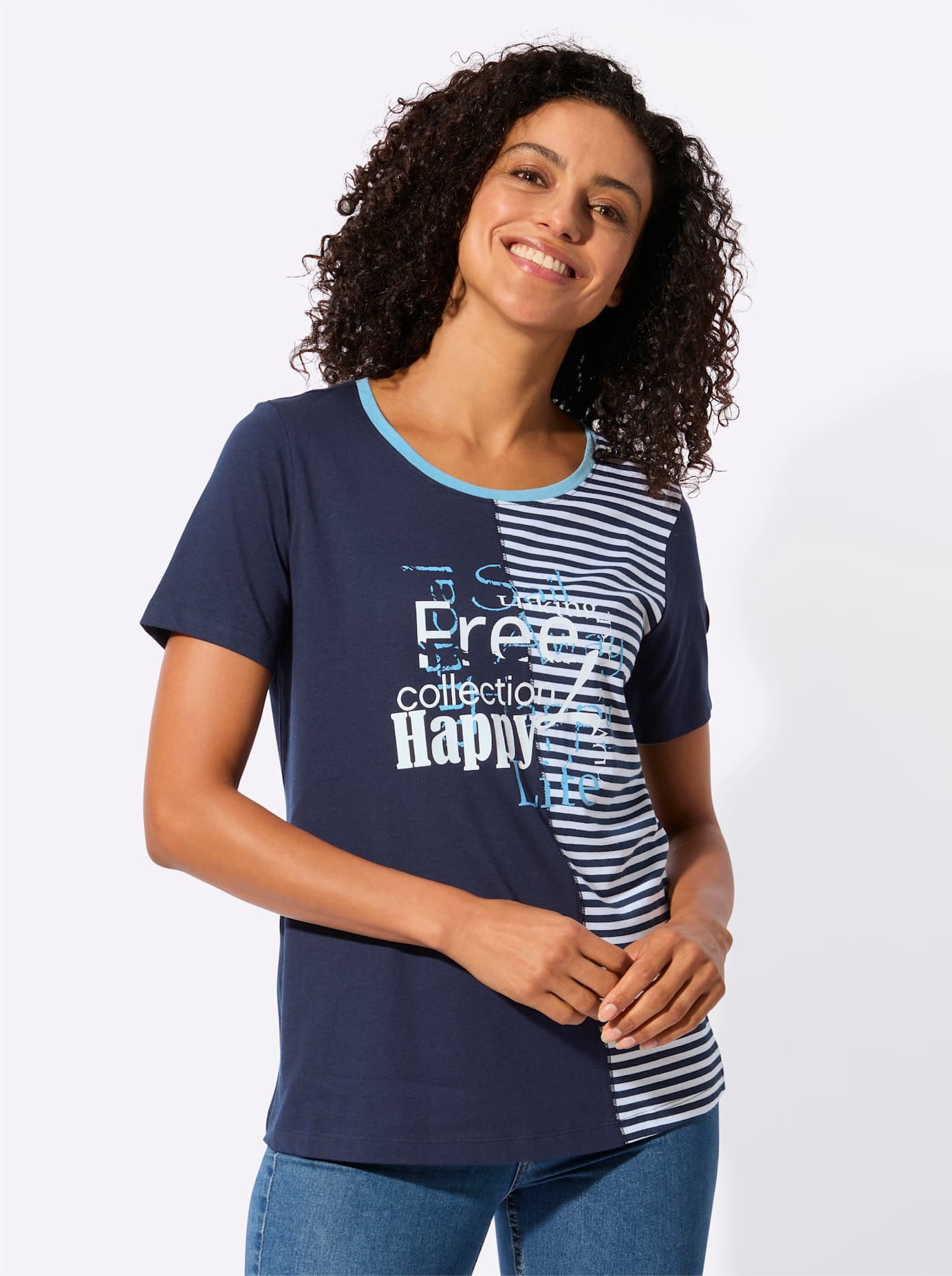 Casual Looks Shirt à col rond »Rundhals-Shirt« 1 pièces