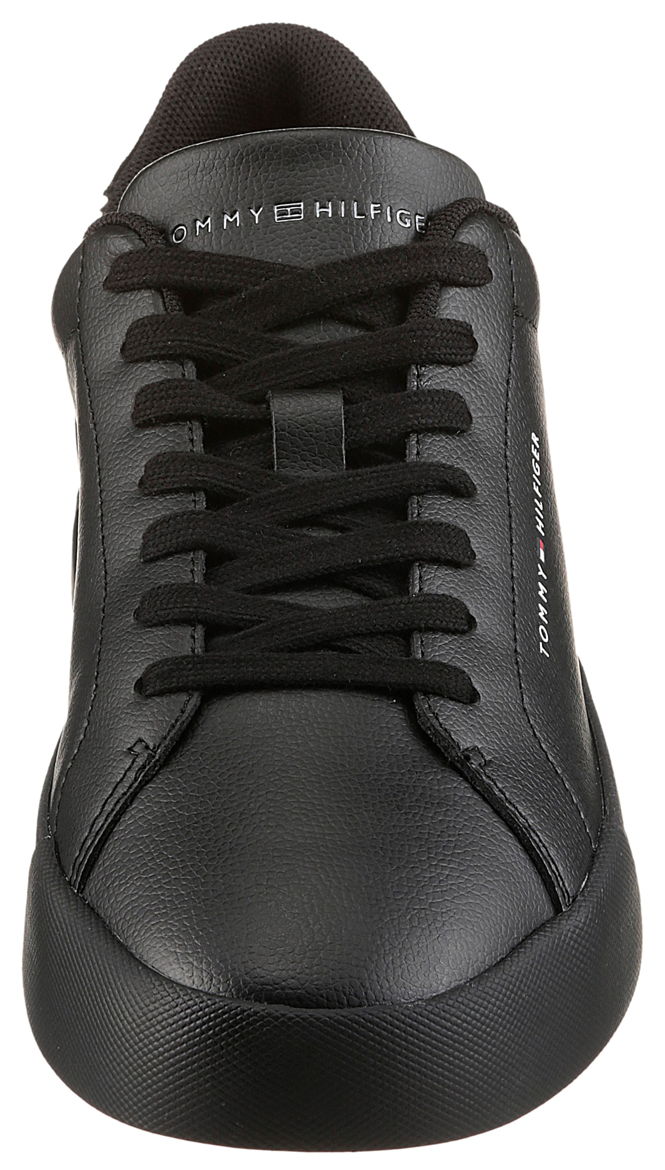 Tommy Hilfiger Sneaker »TH COURT LTH DETAIL ESS«  , Freizeitschuh, Halbschuh, Schnürschuh mit seitlichem Logoschriftzug